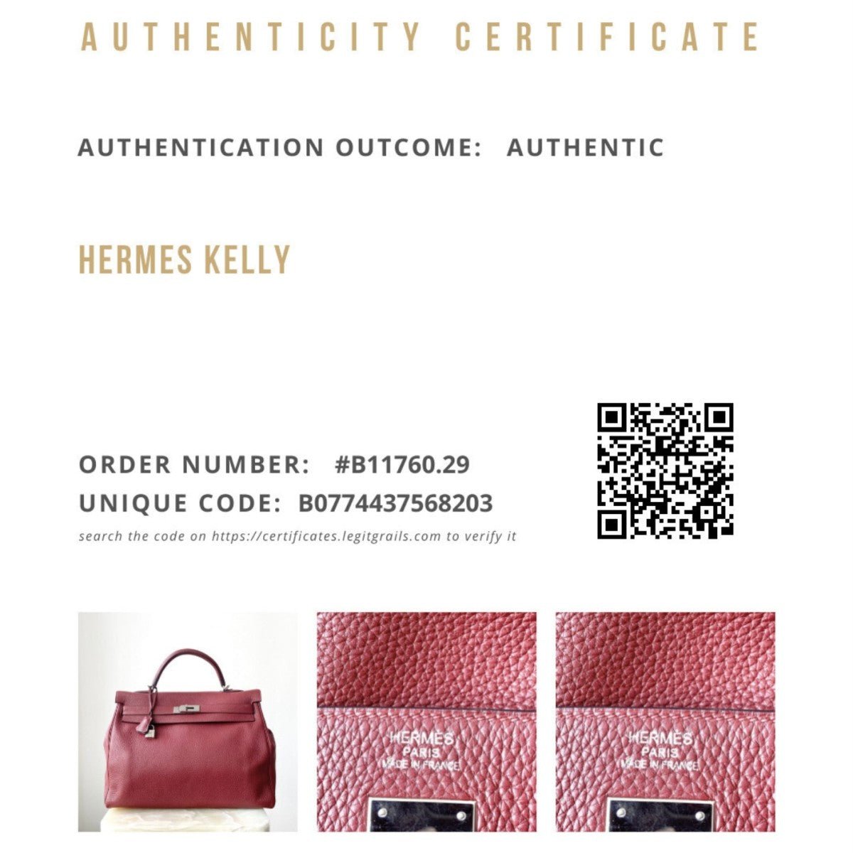 Hermès Kelly 40cm – Rouge Clémence Leather with Palladium Hardware | Authentic Preloved - Reloved Again