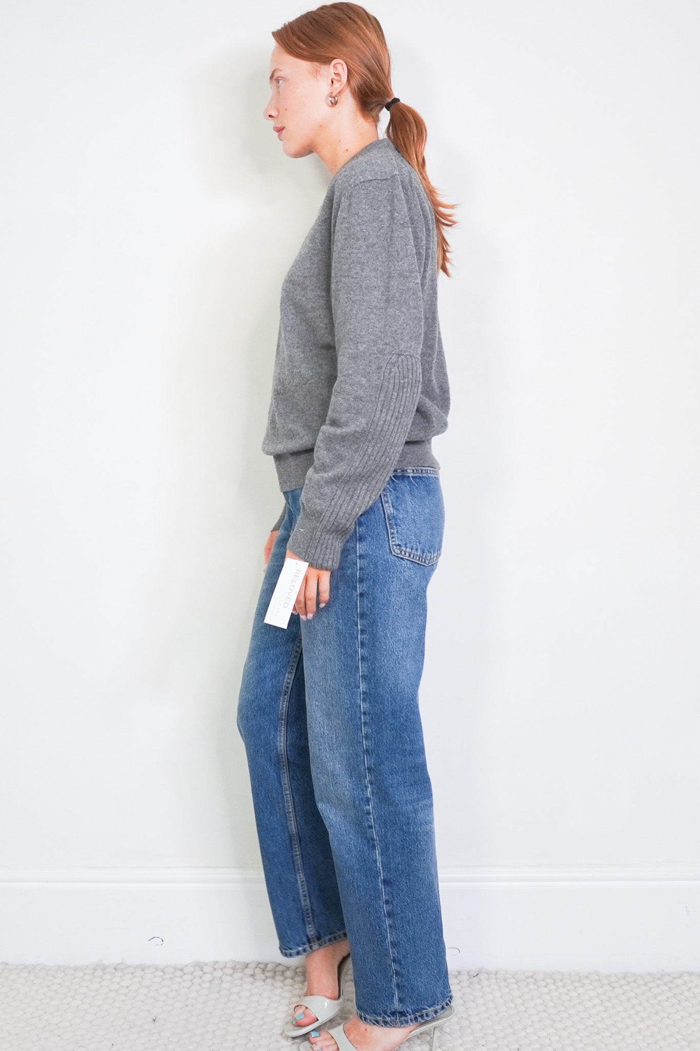 Joseph Grey Knit Crew Neck (RRP £365) | Authentic Preloved