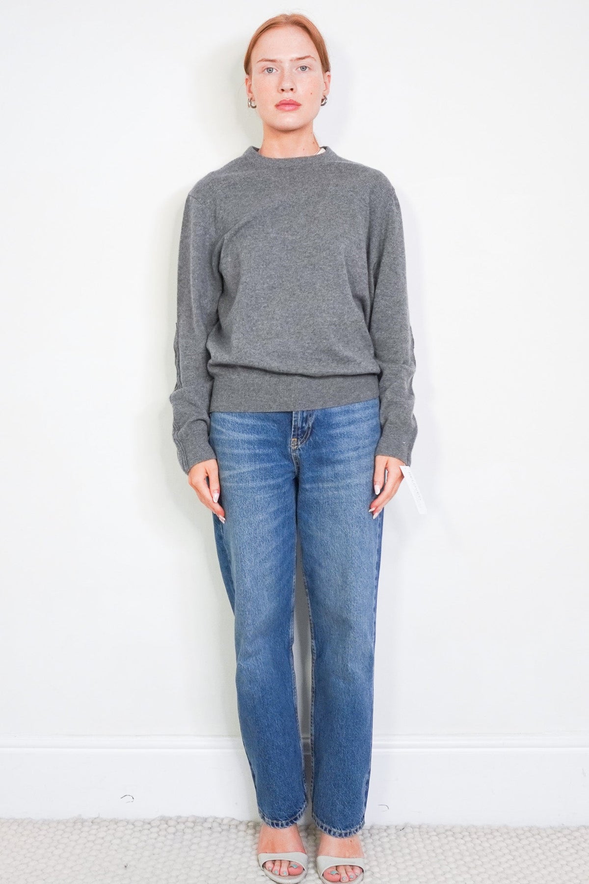 Joseph Grey Knit Crew Neck (RRP £365) | Authentic Preloved