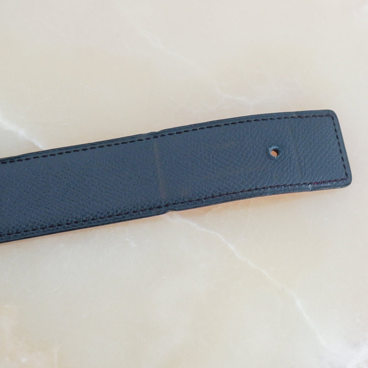 Hermes Reversible leather belt strap in Black and red RRP £350 | Authentic Preloved FINAL SALE - Reloved Again