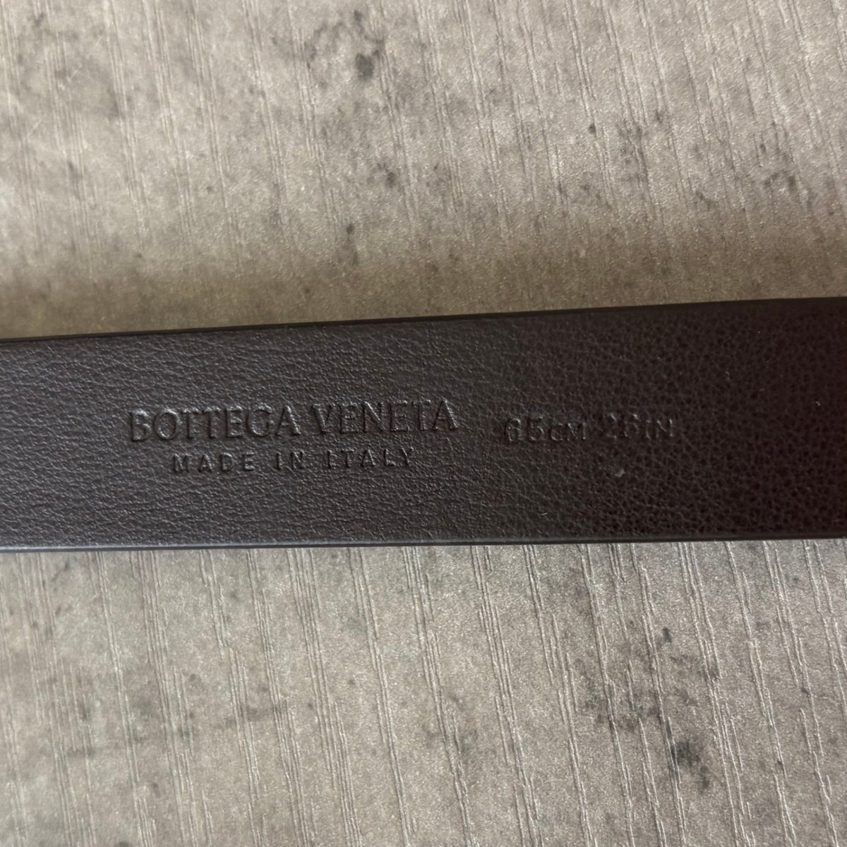 Bottega brown triangle belt gold hardware 65 RRP £335