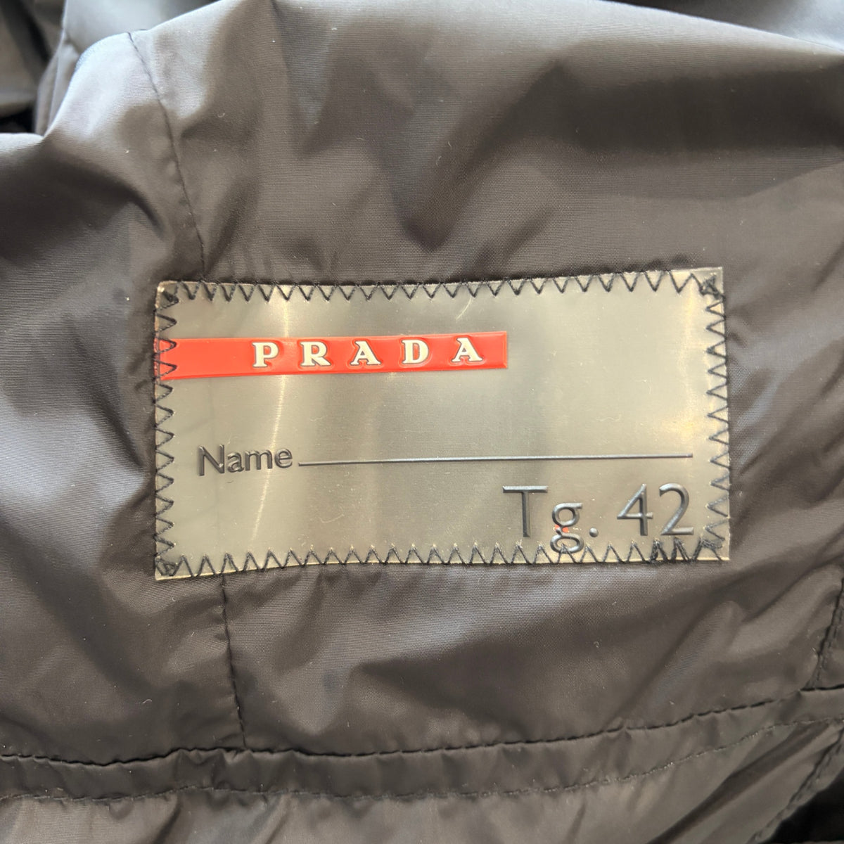 Prada black puffer jacket with hood RRP £2000