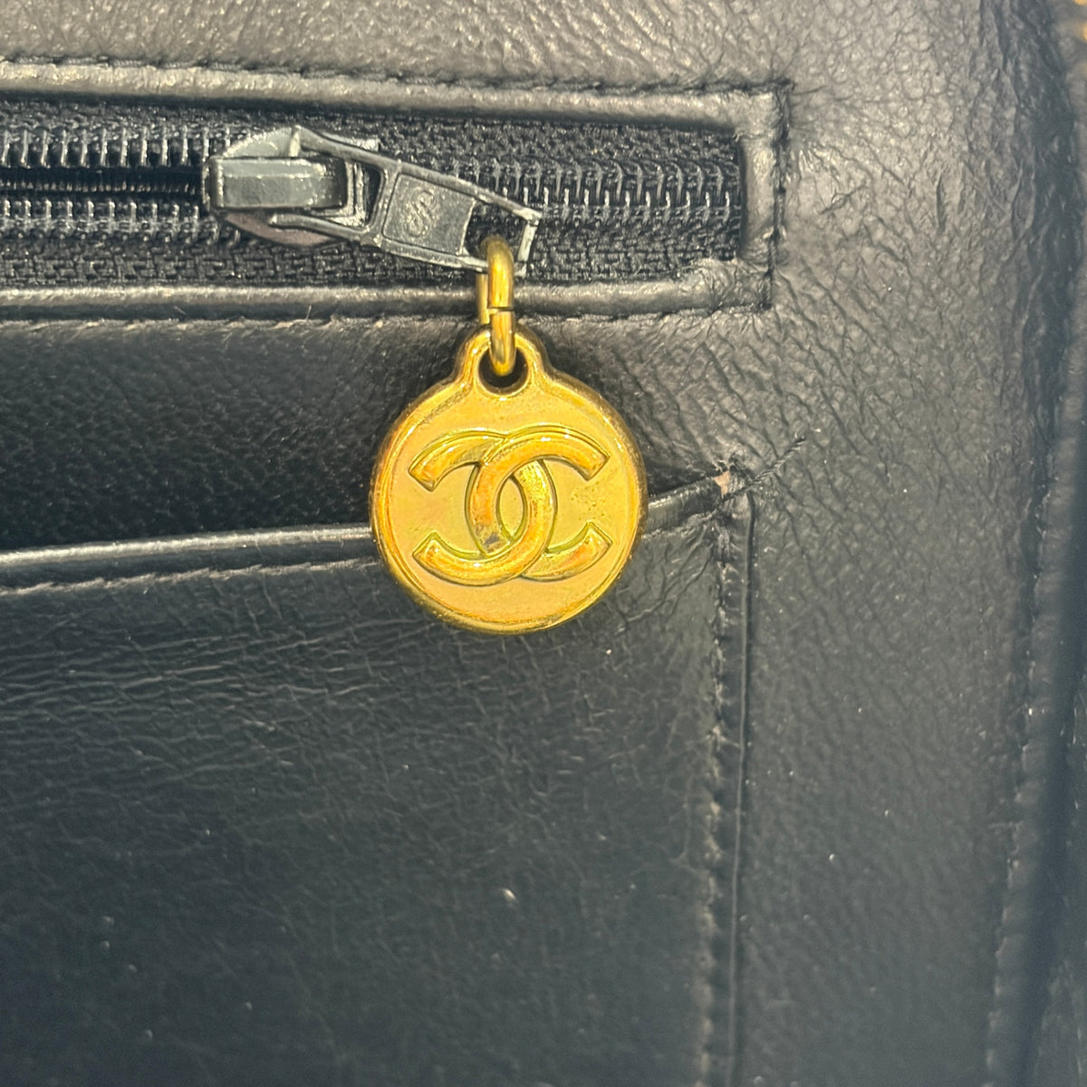 Chanel vintage patent crossbody bag