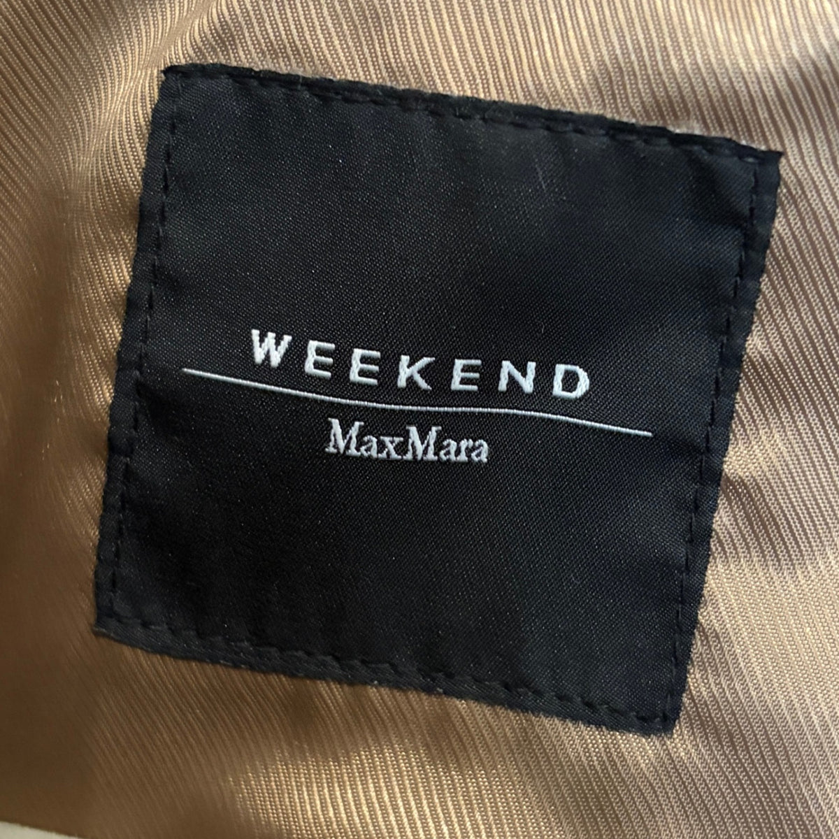 WEEKEND MaxMara leather jacket Marron Glace RRP £500 UK size 14