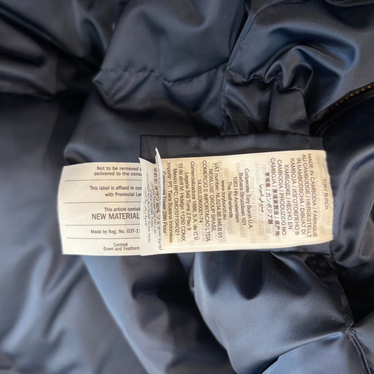Tory Burch puffer jacket RRP £450
