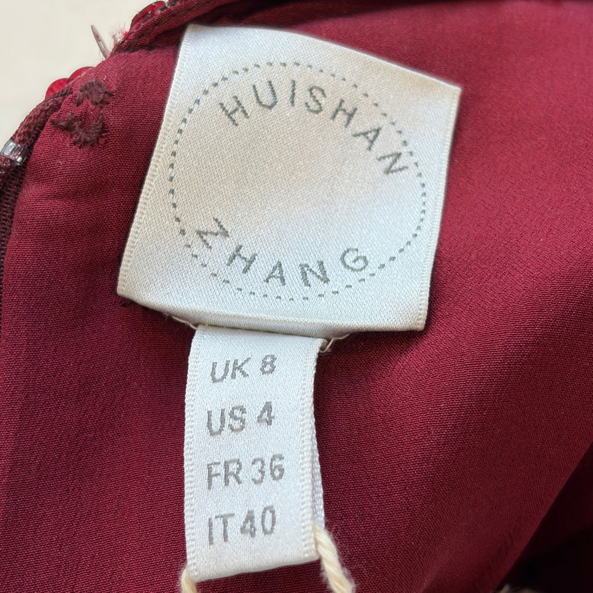 NEW Huishan Zhang Red Sequin Dress UK 8 (RRP 1500) | Authentic Preloved - Reloved Again