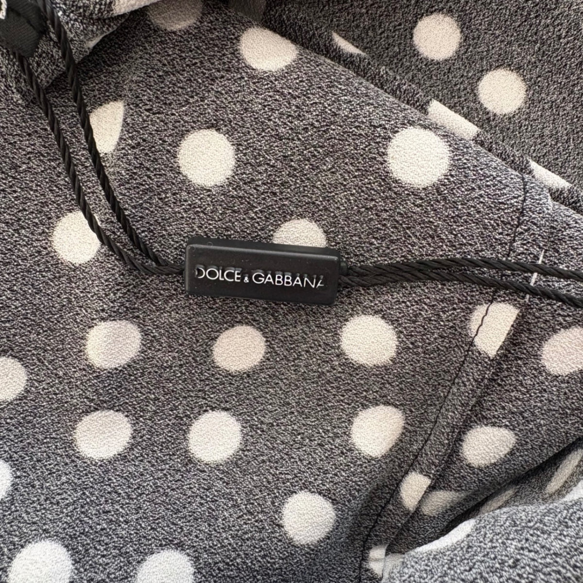 Dolce & Gabbana Polka Dot Dress with Embellished Buttons L (RRP £125) | Authentic Preloved - Reloved Again