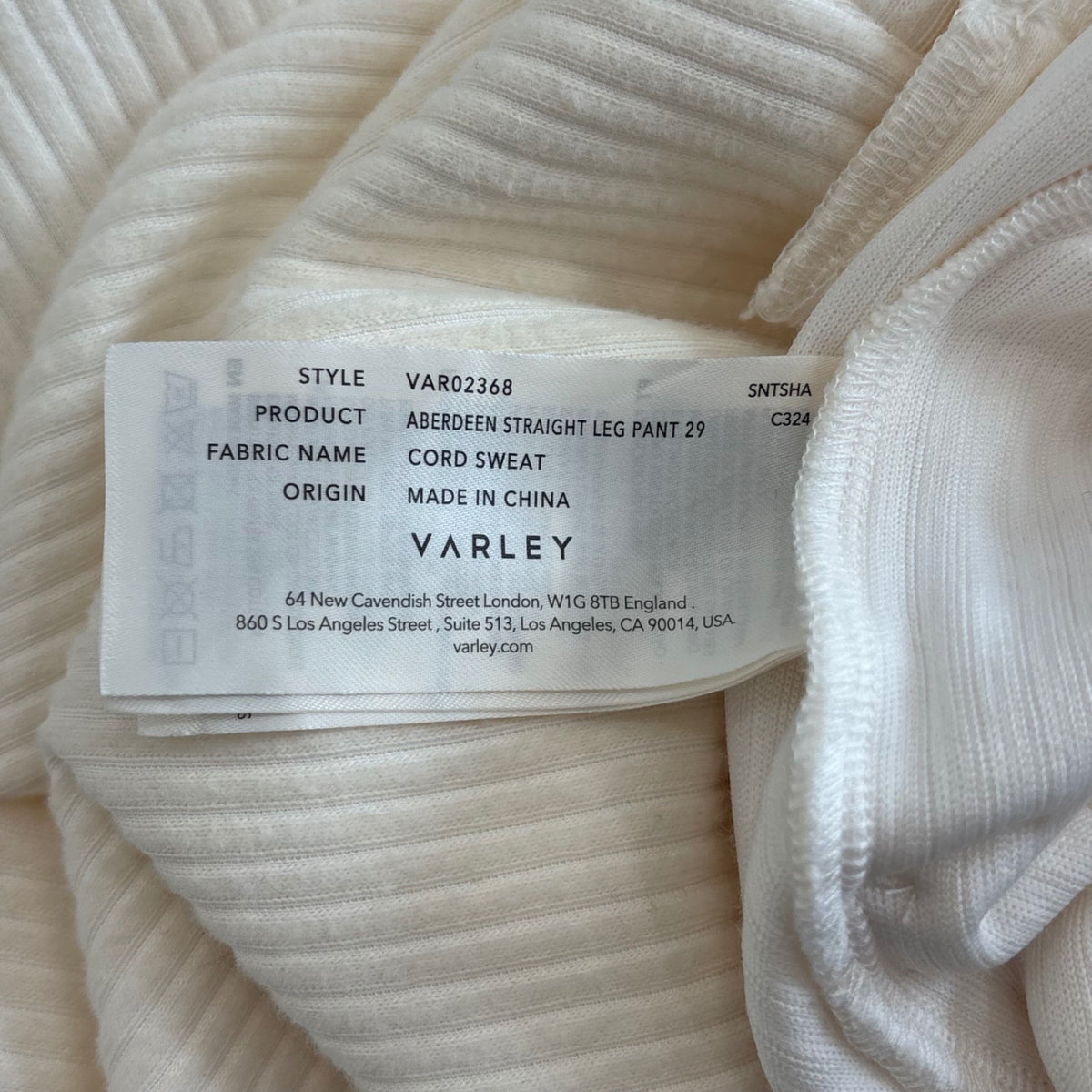 Varley Aberdeen Corduroy Trousers | Authentic Preloved - Reloved Again