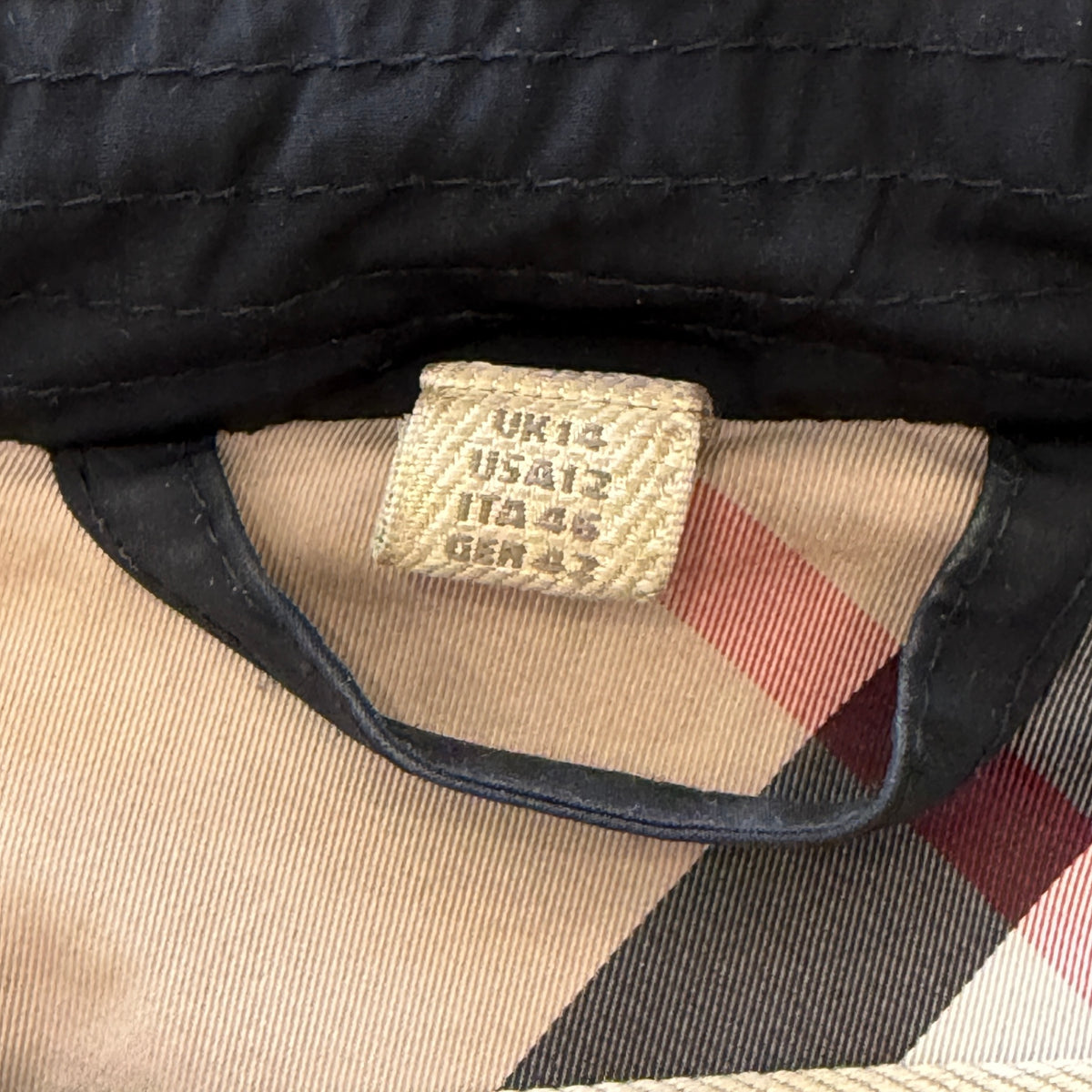 Burberry Brit black anorak UK 14 M