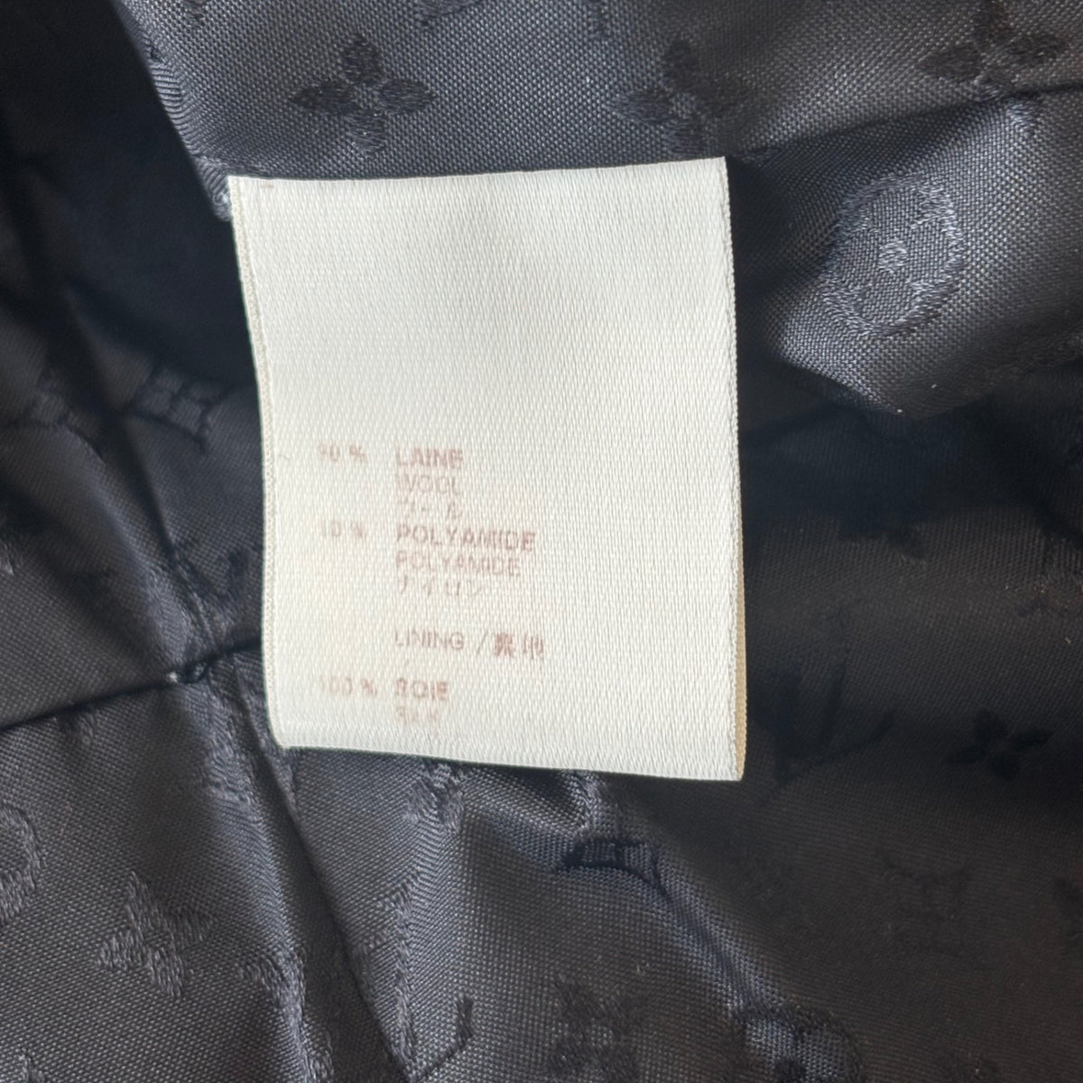 Louis Vuitton Black Peacoat Jacket (RRP £900) | Authentic Preloved - Reloved Again