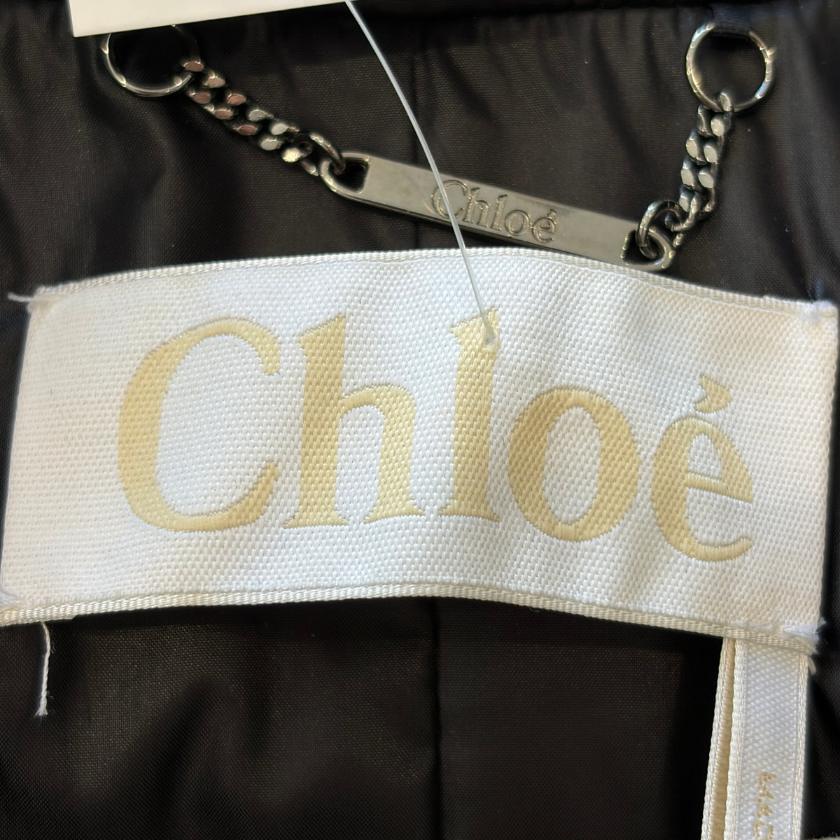 Chloe Padded Black Cape RRP £1.6k