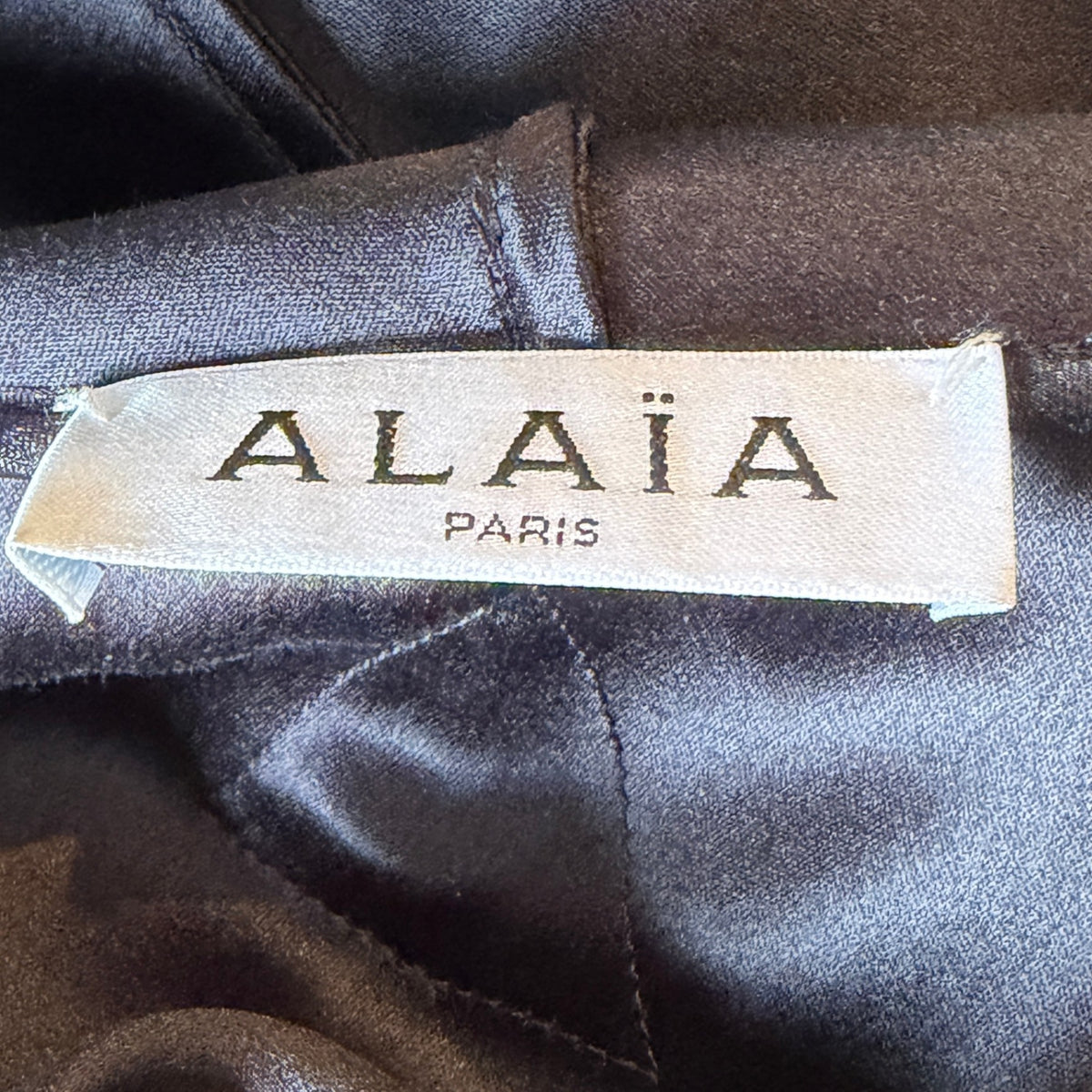 Alaia Silk Hooded Black Bodysuit (RRP £1300) | Authentic Preloved - Reloved Again