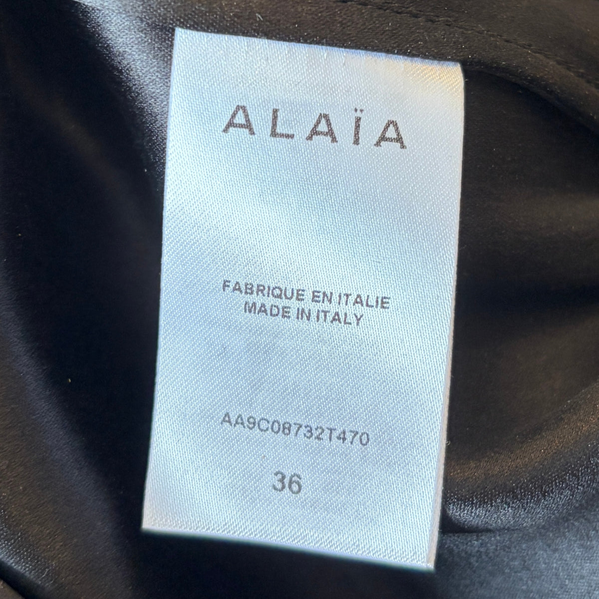Alaia Silk Hooded Black Bodysuit (RRP £1300) | Authentic Preloved - Reloved Again