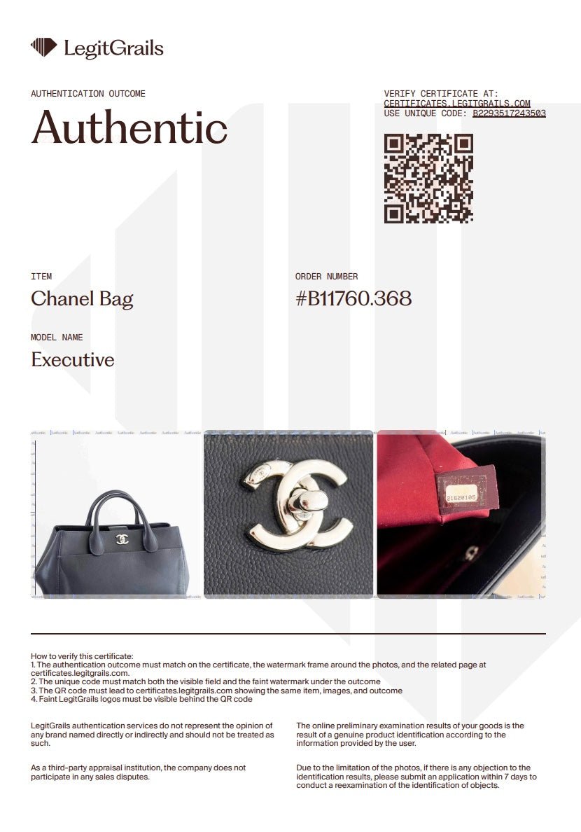 Chanel Medium Executive Cerf Tote Bag in Navy RRP £3,380 | Authentic Preloved - Reloved Again