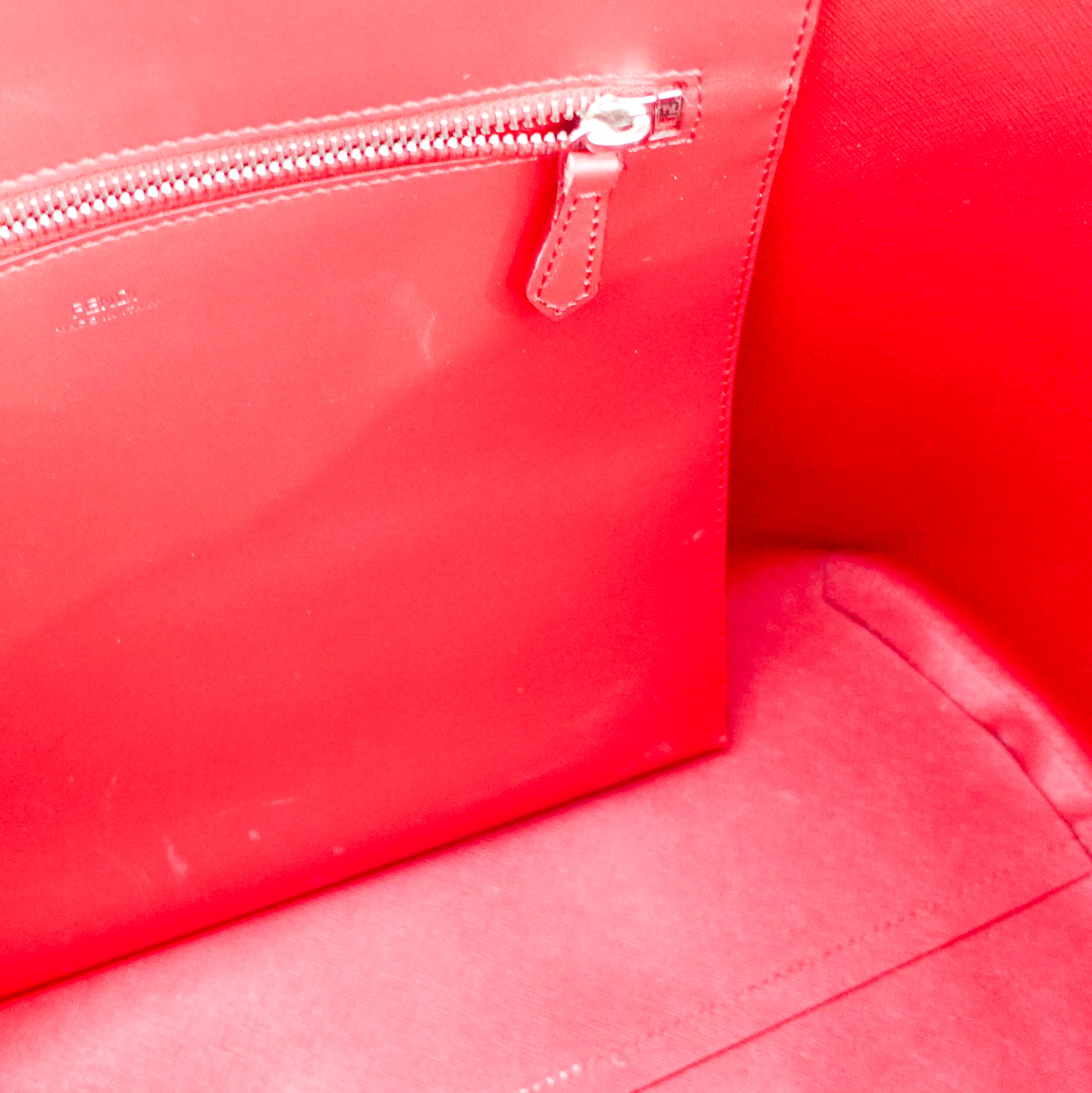 Large elapha trimmed leather tote RRP £1060