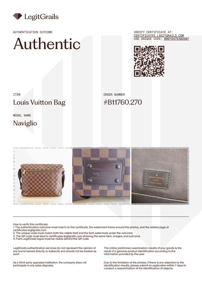 Louis Vuitton Brown MM Damier Ebene Brooklyn Messenger Bag (RRP £1000) | Authentic Preloved - Reloved Again