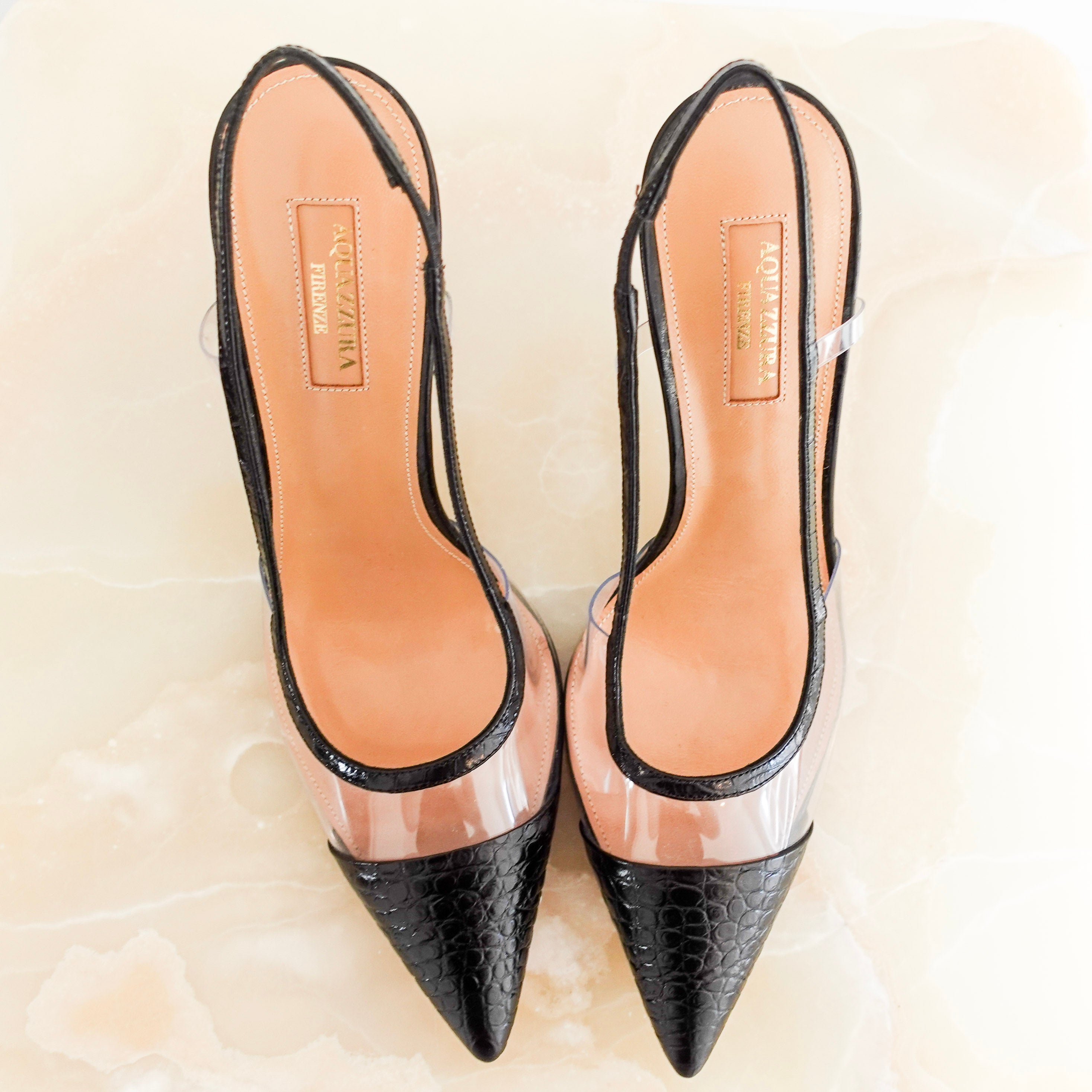 NEW plexi heels RRP £600