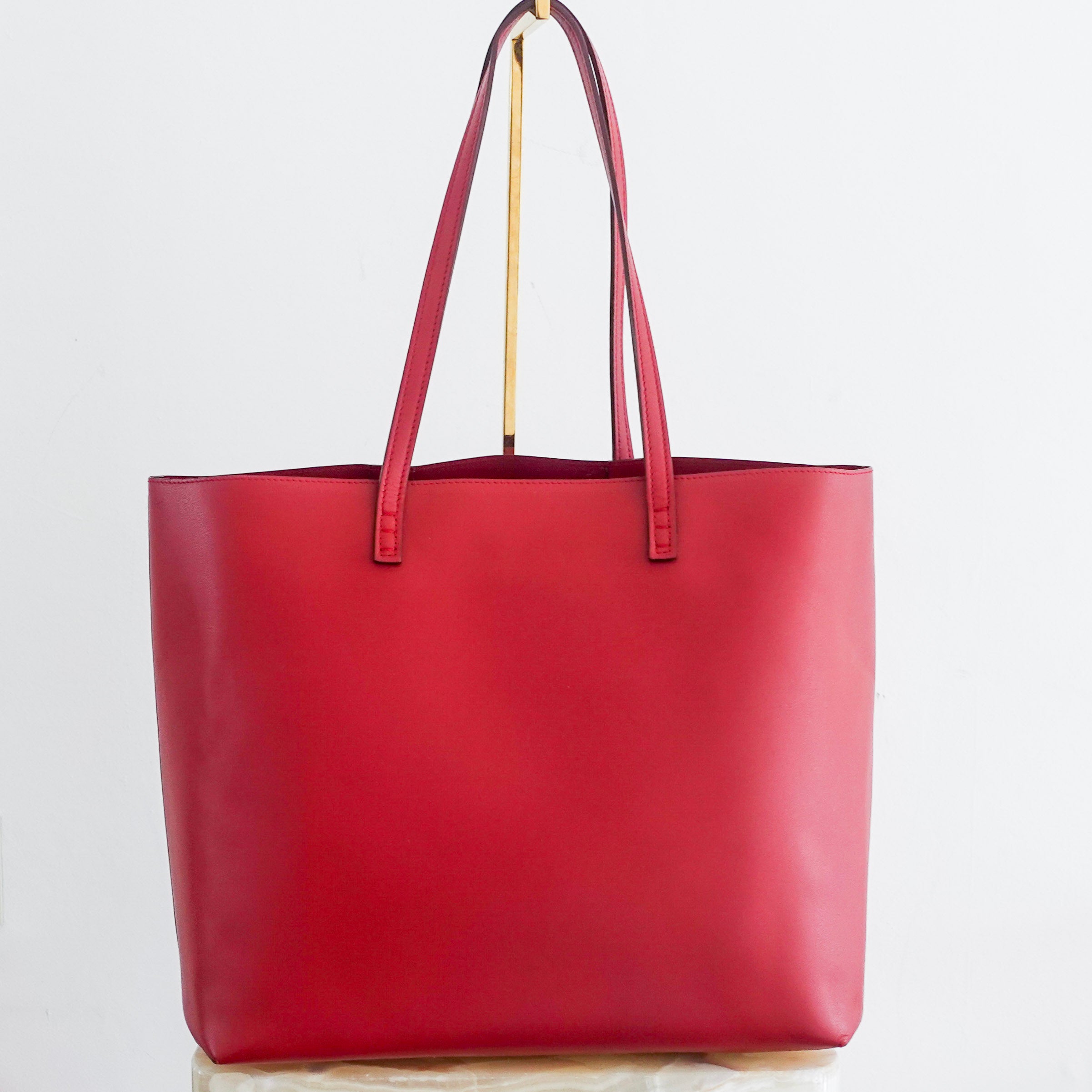 Large elapha trimmed leather tote RRP £1060