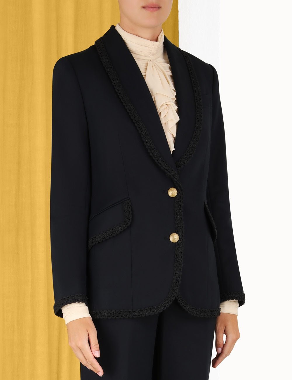 Zimmerman the stargazer Navy Embroidered Trim Cotton Blazer RRP £1000 | Authentic Preloved