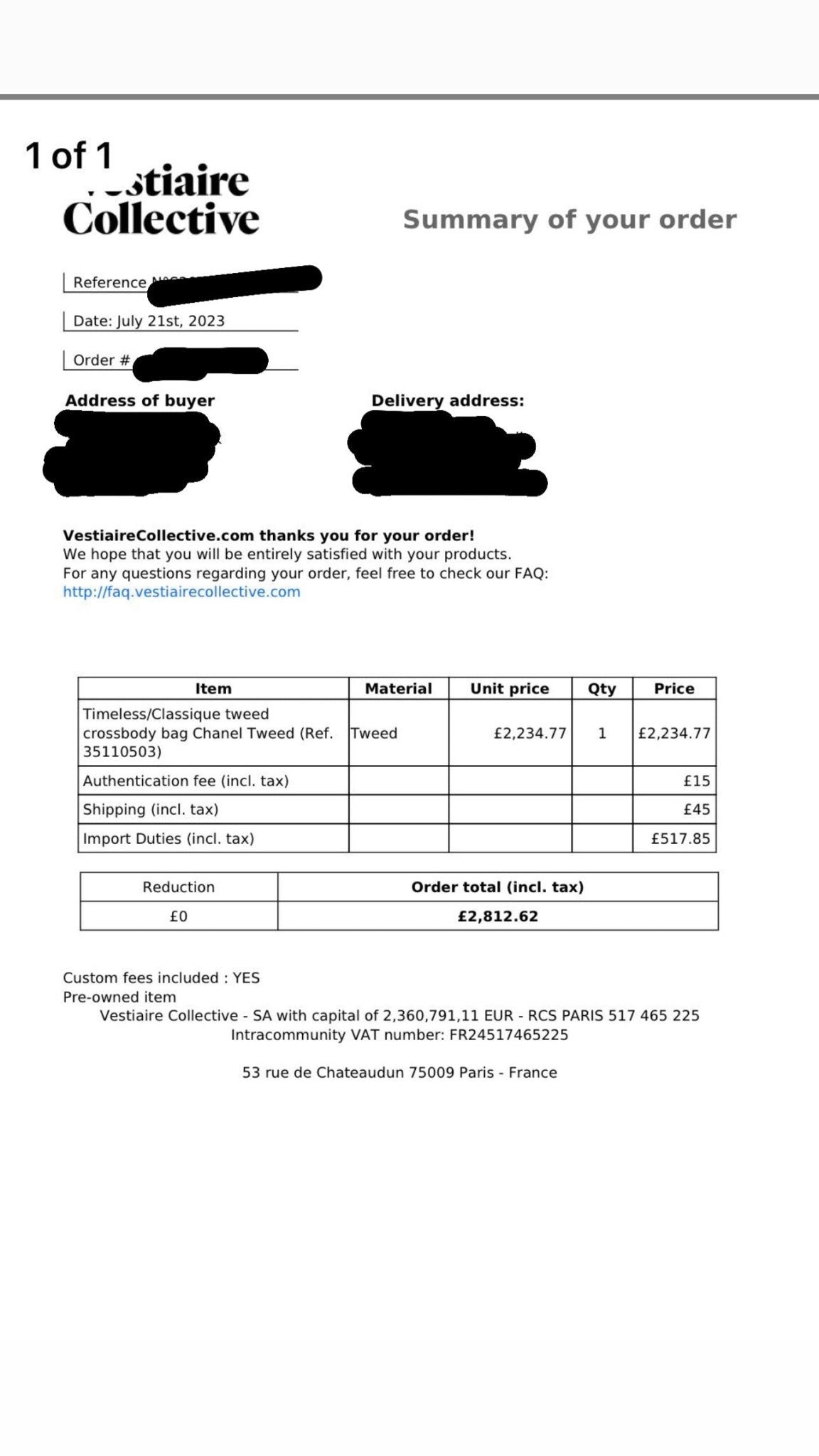 Chanel Medium Classic Tweed Single Flap Bag RRP £8410 | Authentic Preloved - Reloved Again