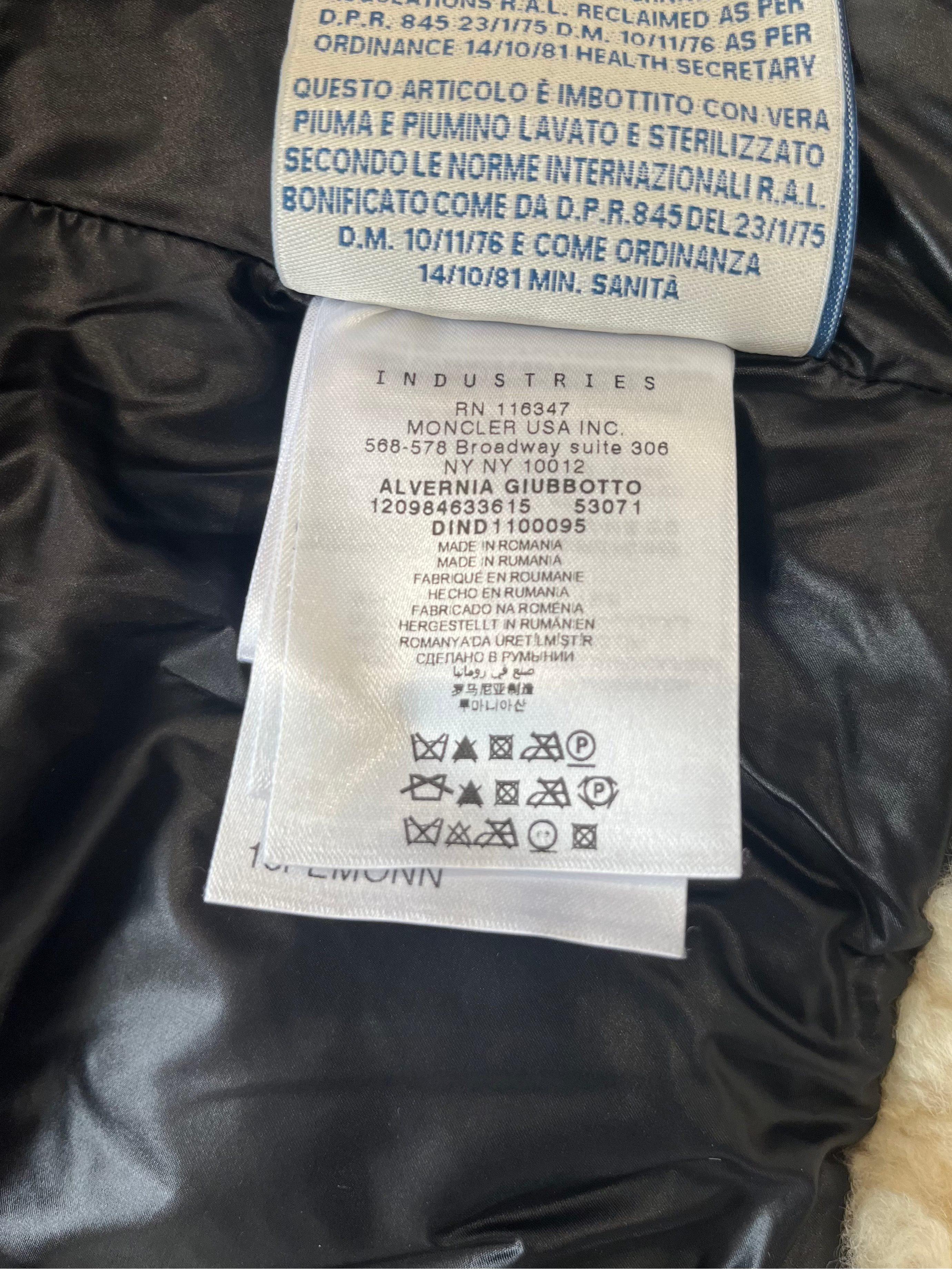 Moncler Grenoble Alvernia Ski Down Puffer Jacket with Shearling Trim RRP £1395 | Authentic Preloved