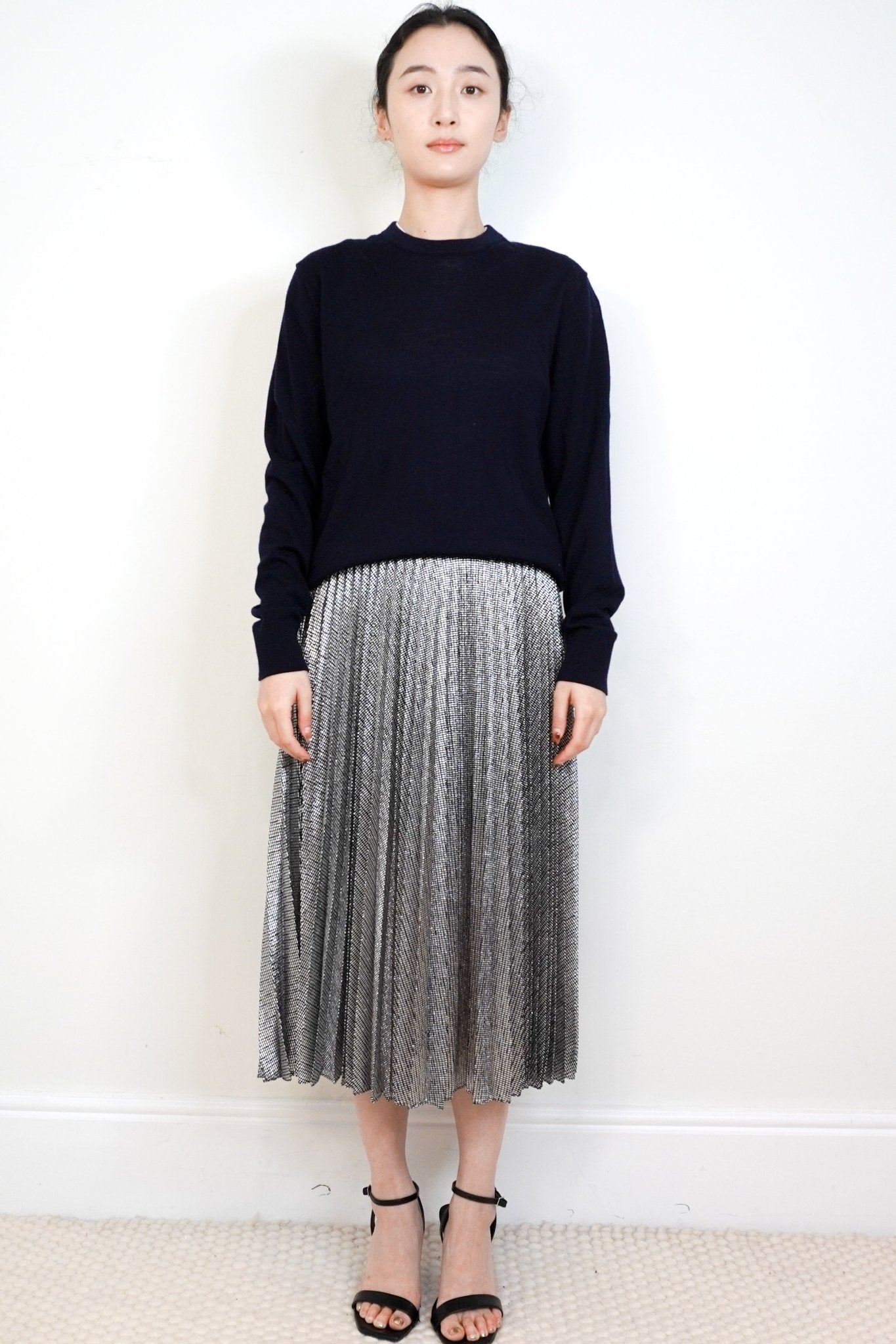 NEW Christopher Kane Metallic Midi Skirt RRP £1000 | Authentic Preloved - FINAL SALE no returns - Reloved Again