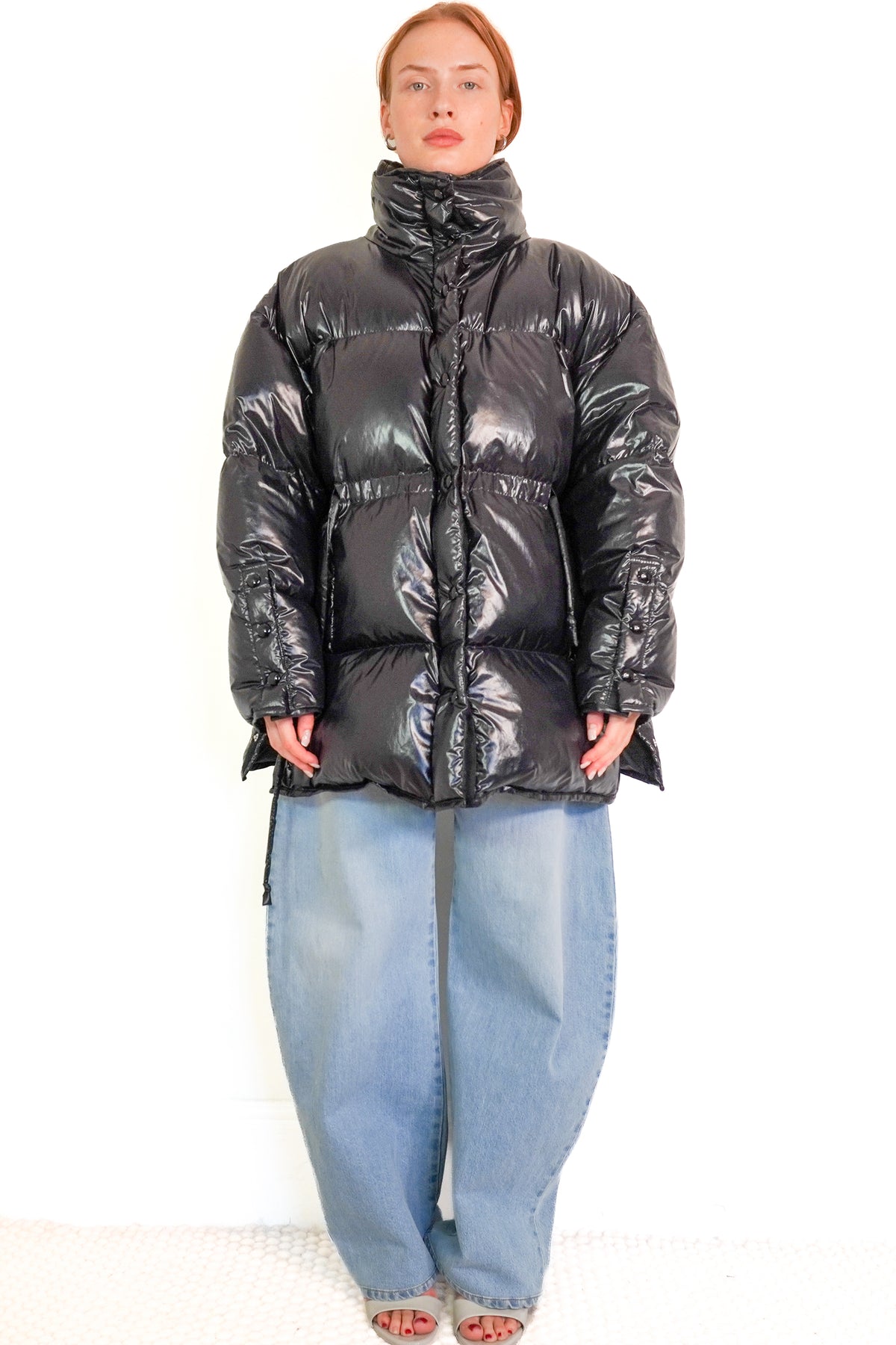 Acne Studios Black Puffer Jacket front