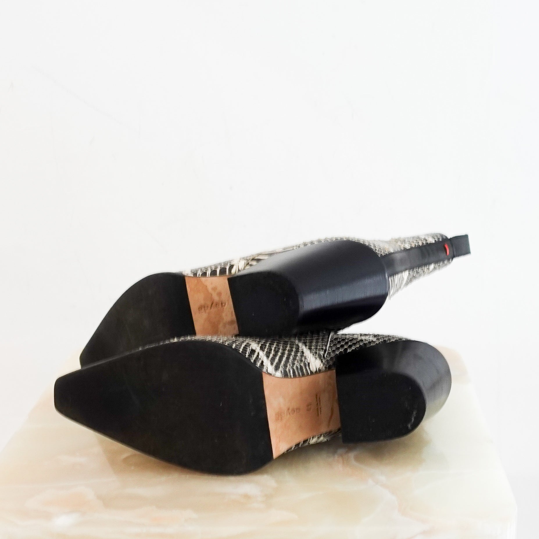 Aeyde Python Leather Boots RRP £350 | Authentic Preloved - Reloved Again