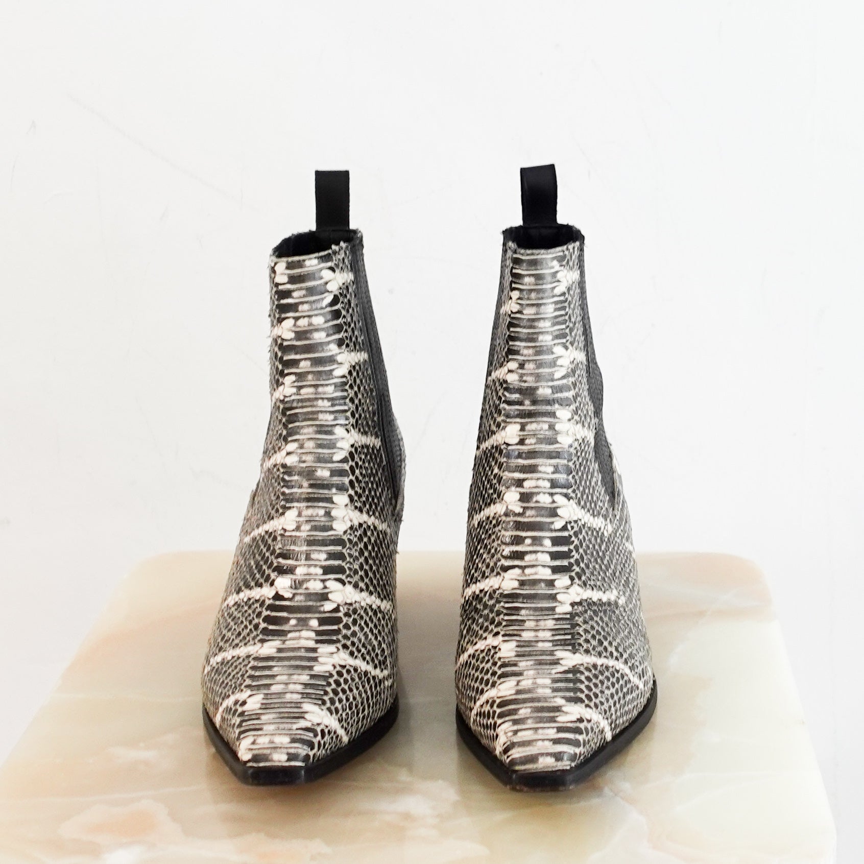 Aeyde Python Leather Boots RRP £350 | Authentic Preloved - Reloved Again