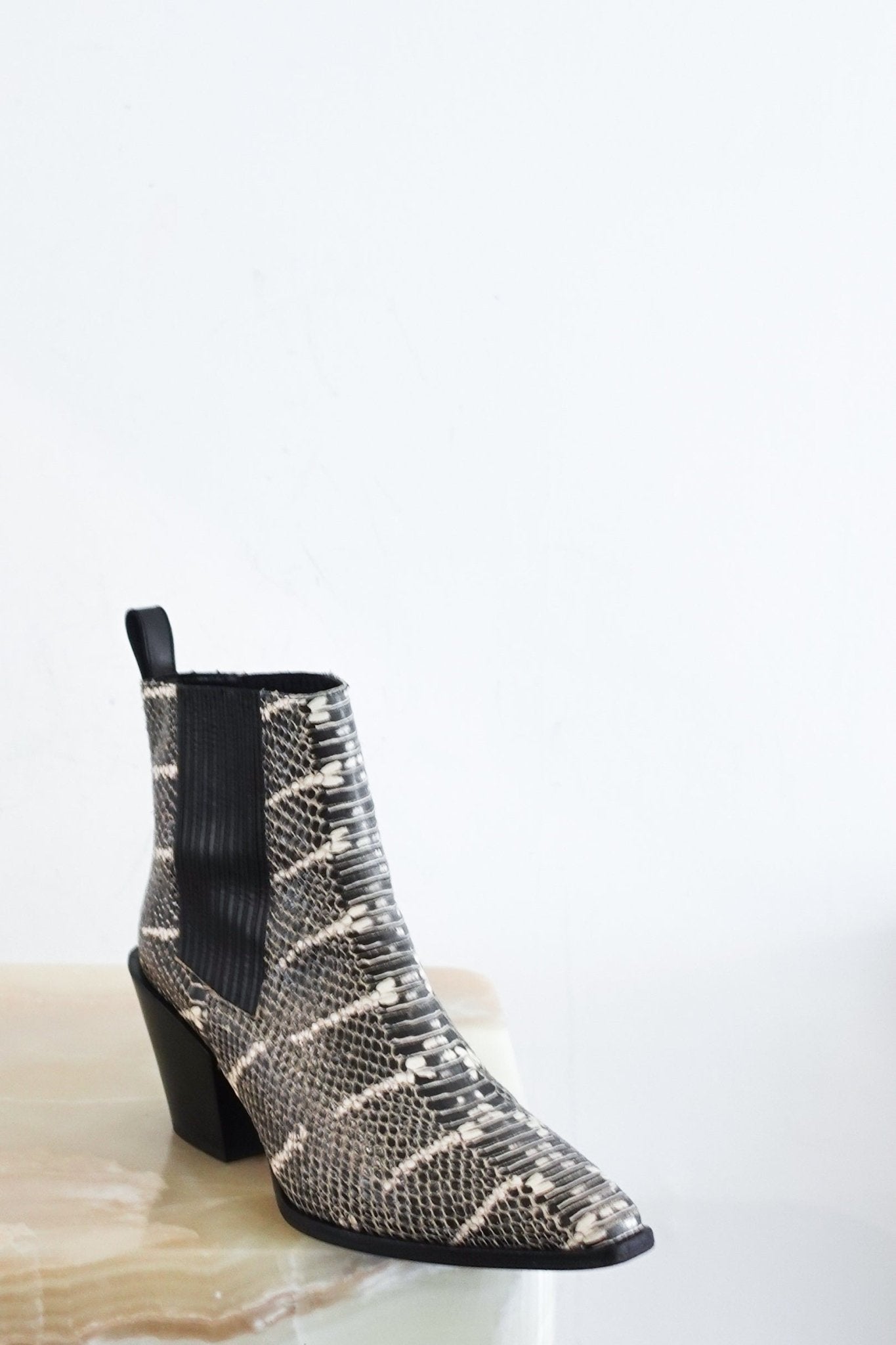 Aeyde Python Leather Boots RRP £350 | Authentic Preloved - Reloved Again