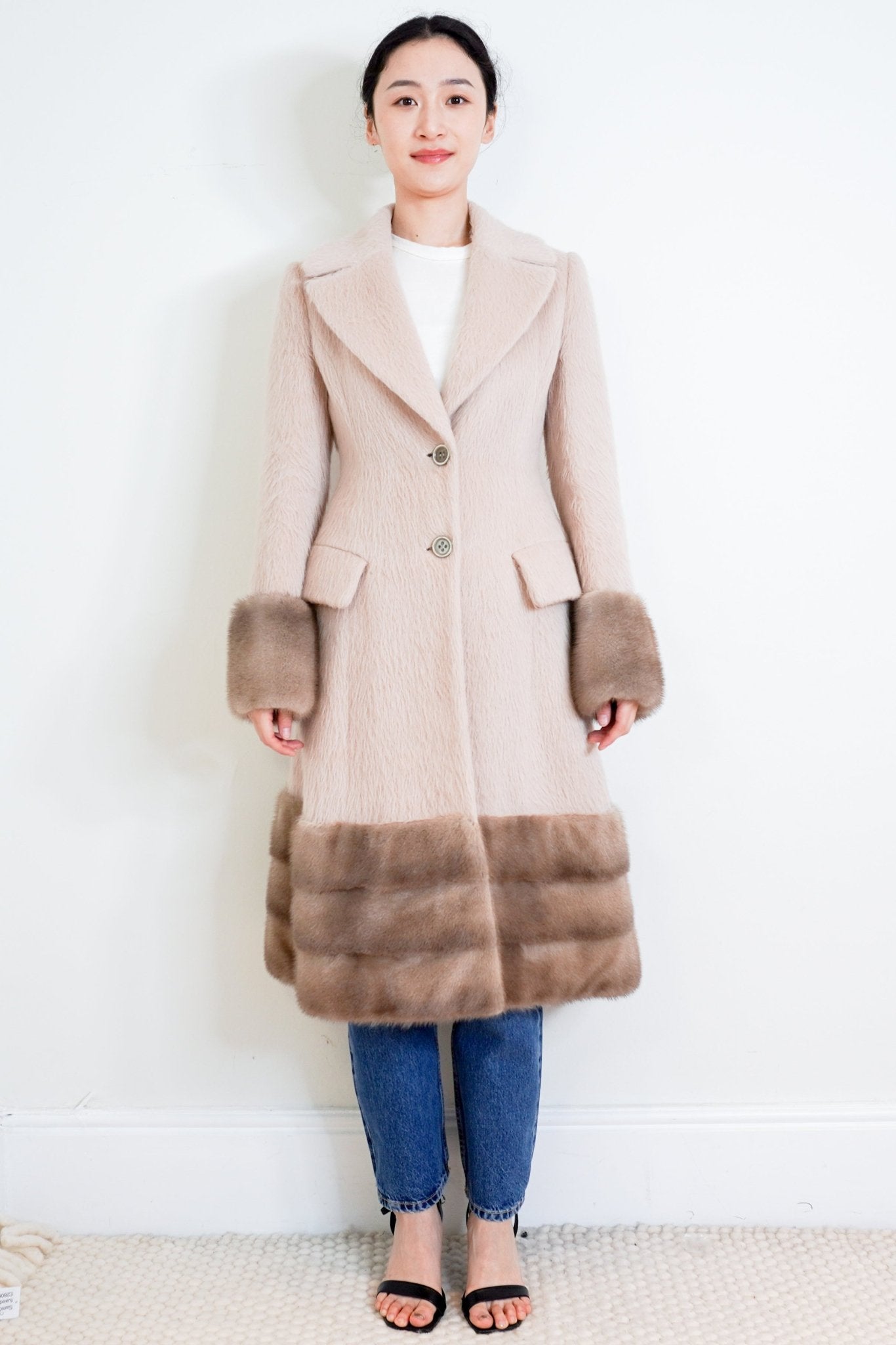 Agnona Light Pink Alpaca Wool Coat RRP £2500 | Authentic Preloved - Reloved Again