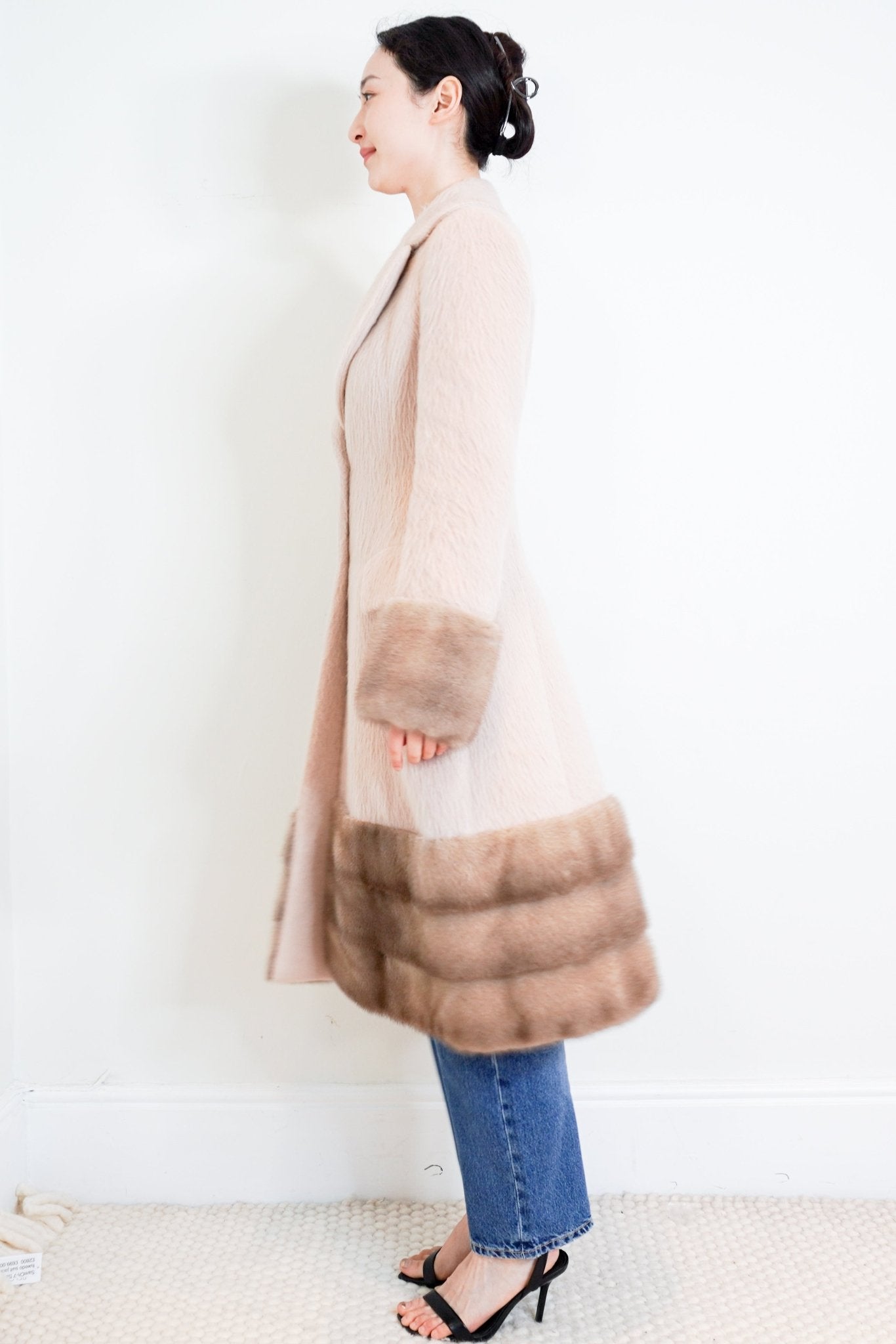 Agnona Light Pink Alpaca Wool Coat RRP £2500 | Authentic Preloved - Reloved Again