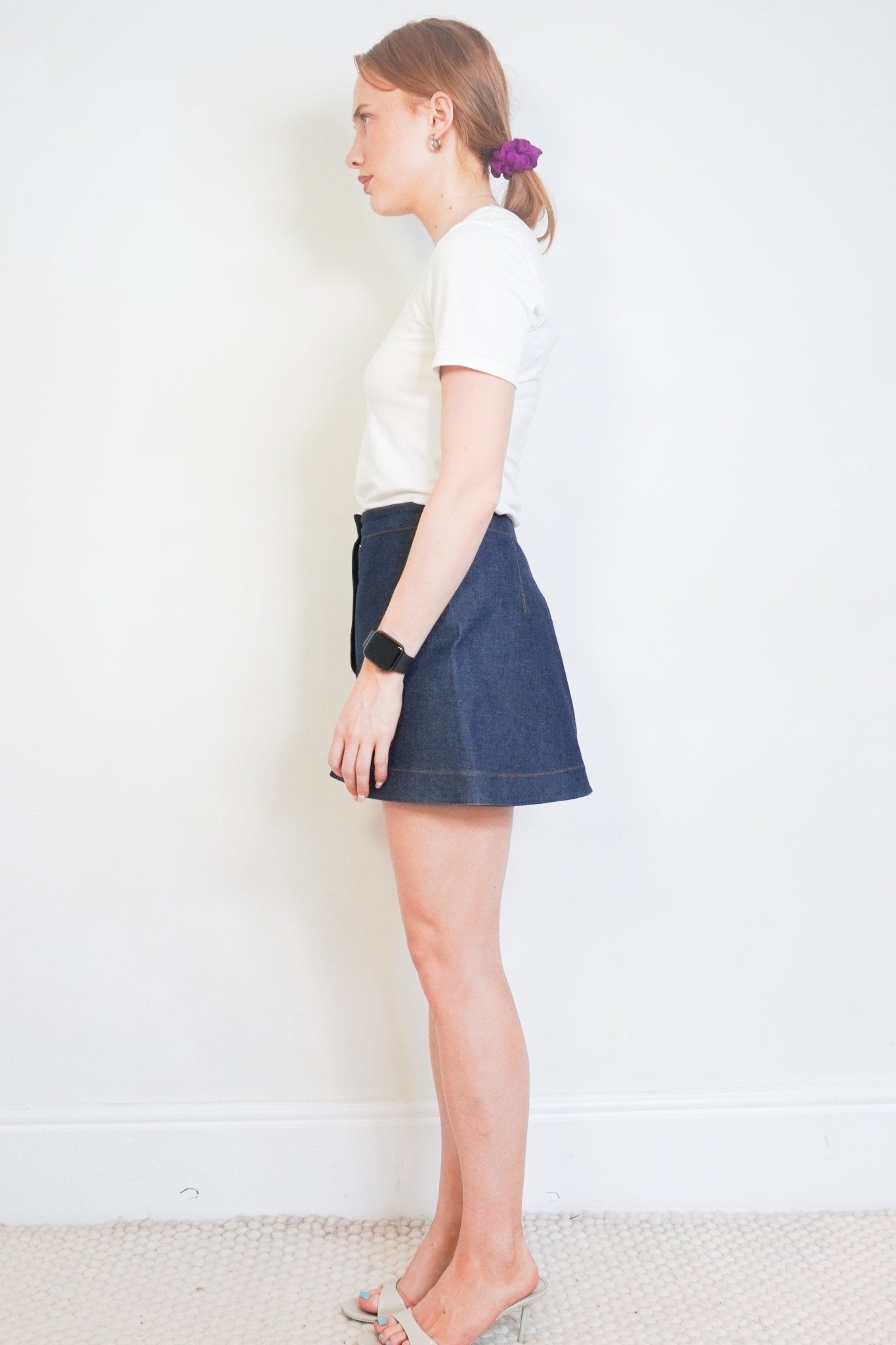 Alaïa High-Rise Blue Denim Shorts (RRP £660) | Authentic Preloved - Reloved Again