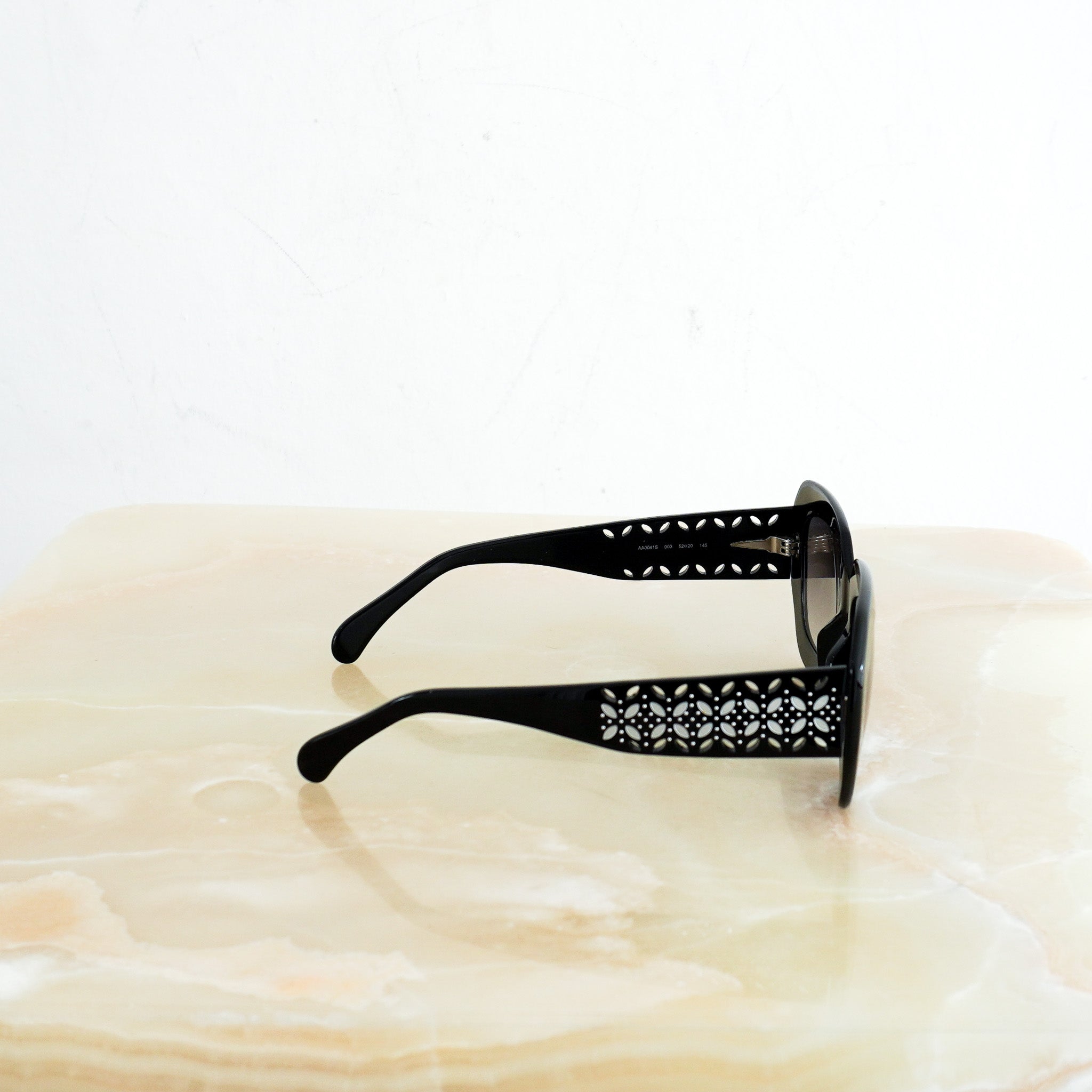 Alaïa Black Laser Cut Rectangle Sunglasses RRP £310 | Authentic Preloved FINAL SALE - Reloved Again