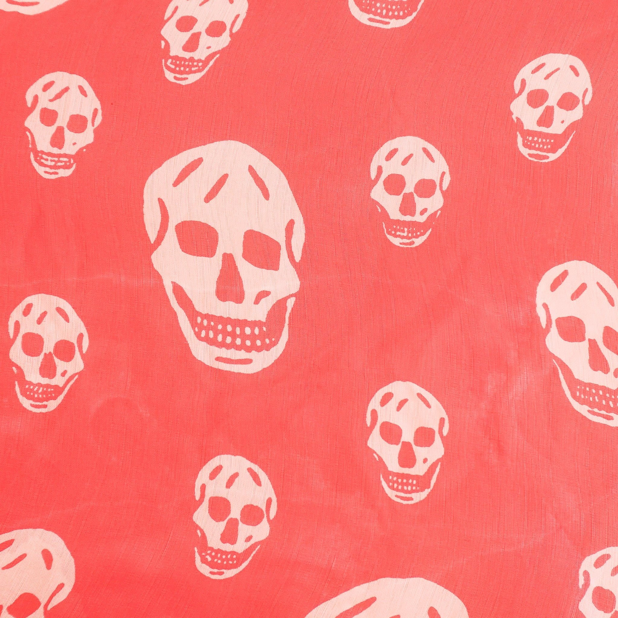 Alexander McQueen Silk Skull Scarf in Red RRP £280 | Authentic Preloved FINAL SALE - Reloved Again