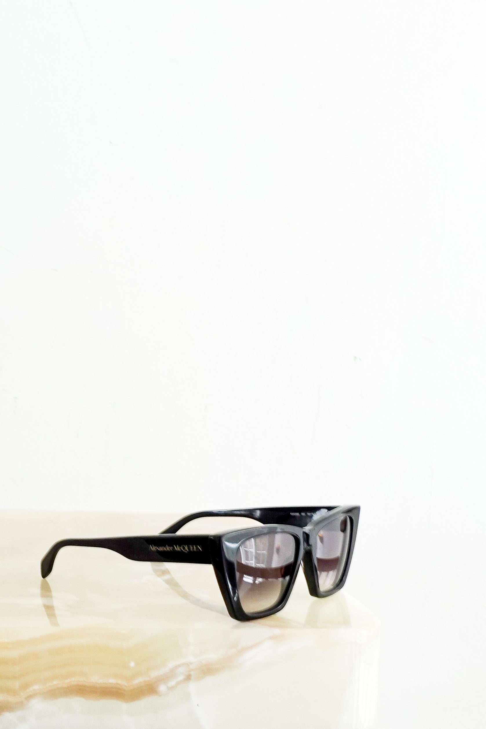 Alexander McQueen Black Sunglasses RRP £225 | Preloved Authentic