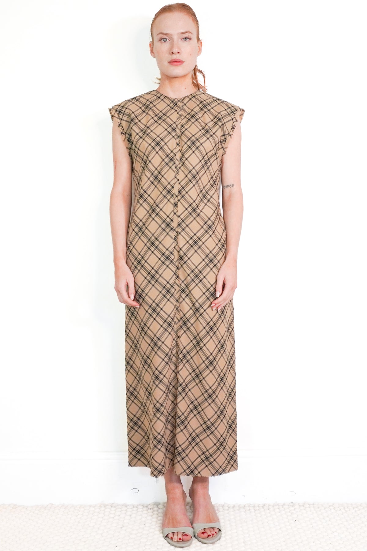 Ami Paris Checked Wool Dress (RRP £1240) | Authentic Preloved front