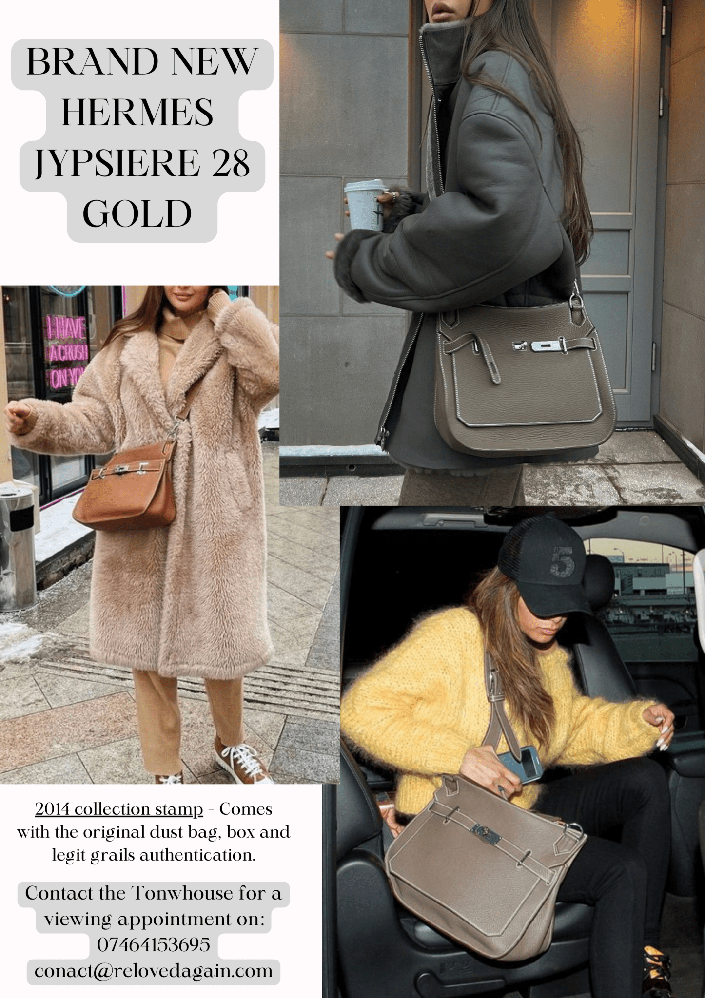 Hermès Jypsiere 28 Gold Togo Bag RRP £7450 | Authentic Preloved