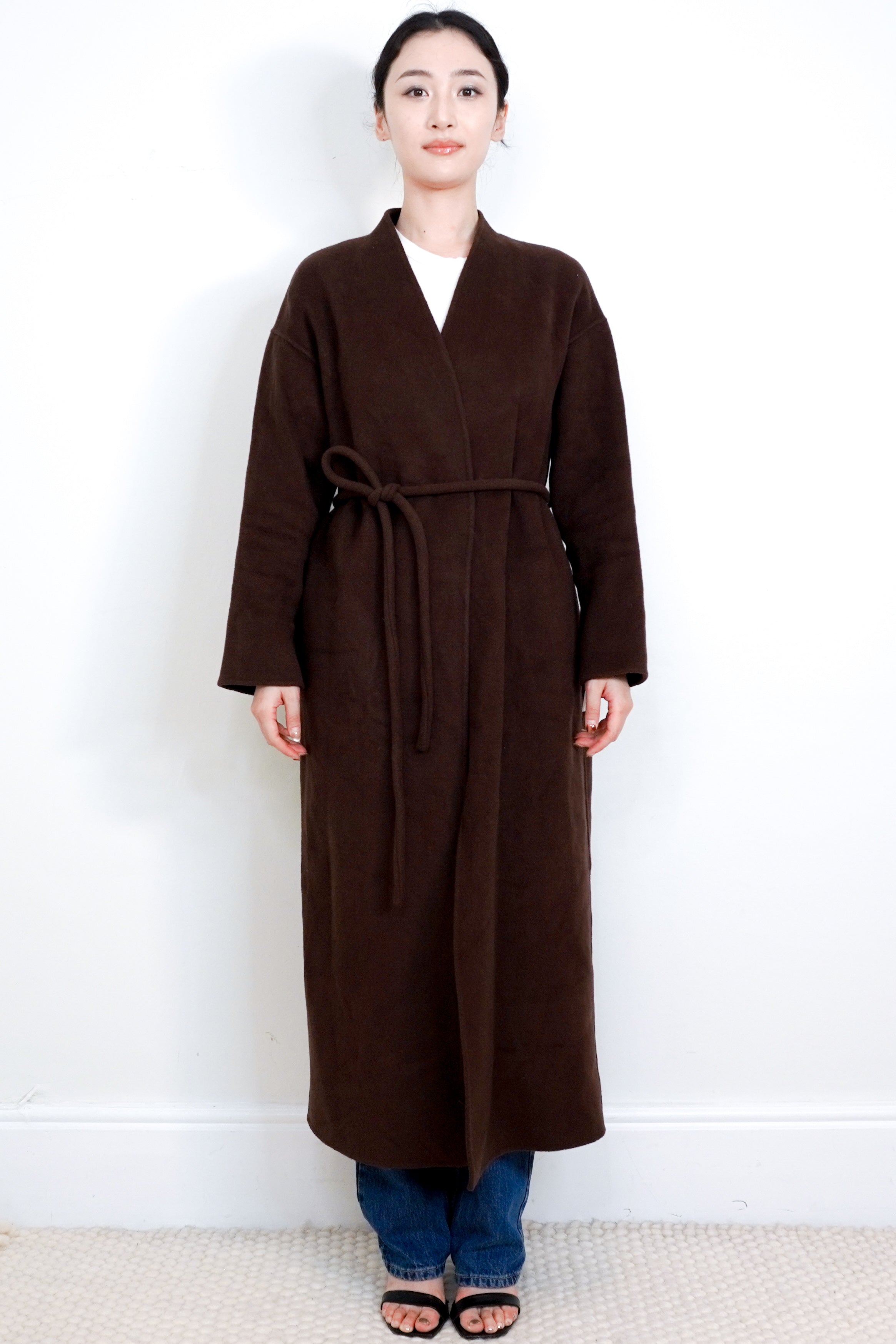 Anine-Bing-Brown-Hunter-Wool-Coat-front-picture-Chelsea-London