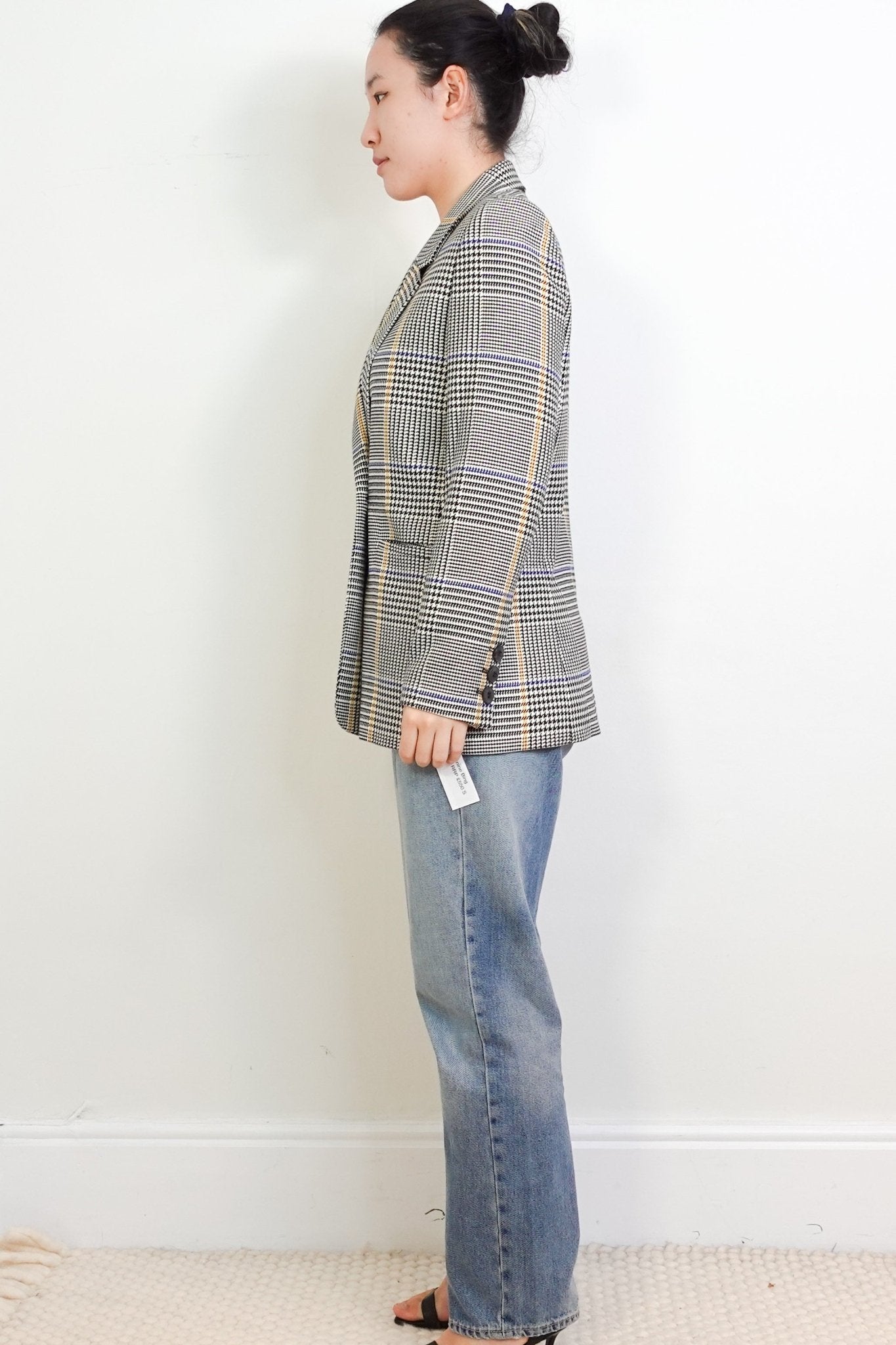 Anine Bing Grey Houndstooth Blazer RRP £550 | Authentic Preloved - Reloved Again