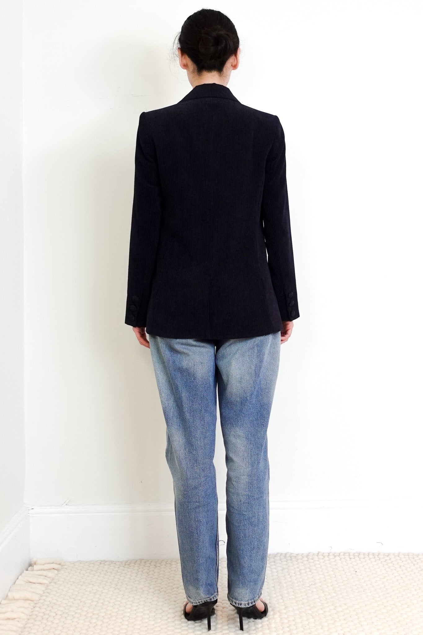 Anine Bing Navy Corduroy Blazer RRP £560 | Authentic Preloved - Reloved Again