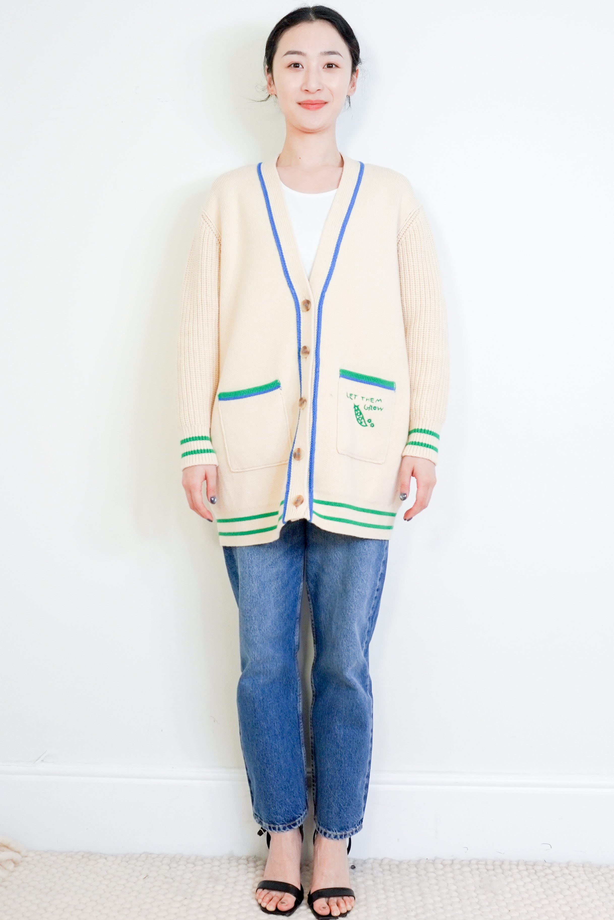 Anthropologie-Cream-Long-Cardigan-front-picture-Chelsea-London