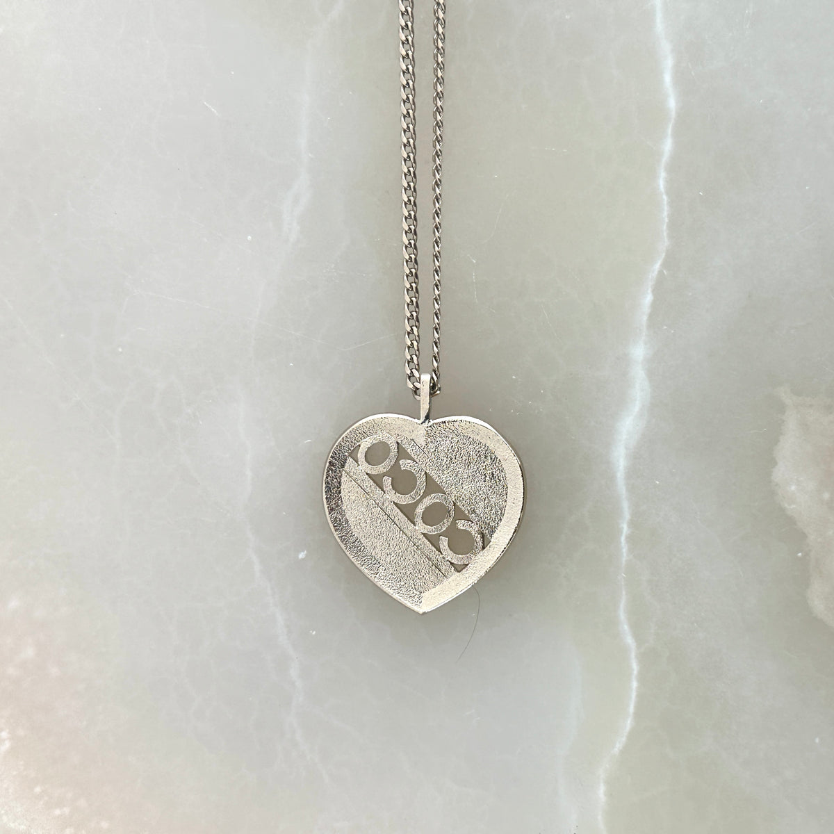 BAck Chanel Coco Mark Heart CC Long Necklace