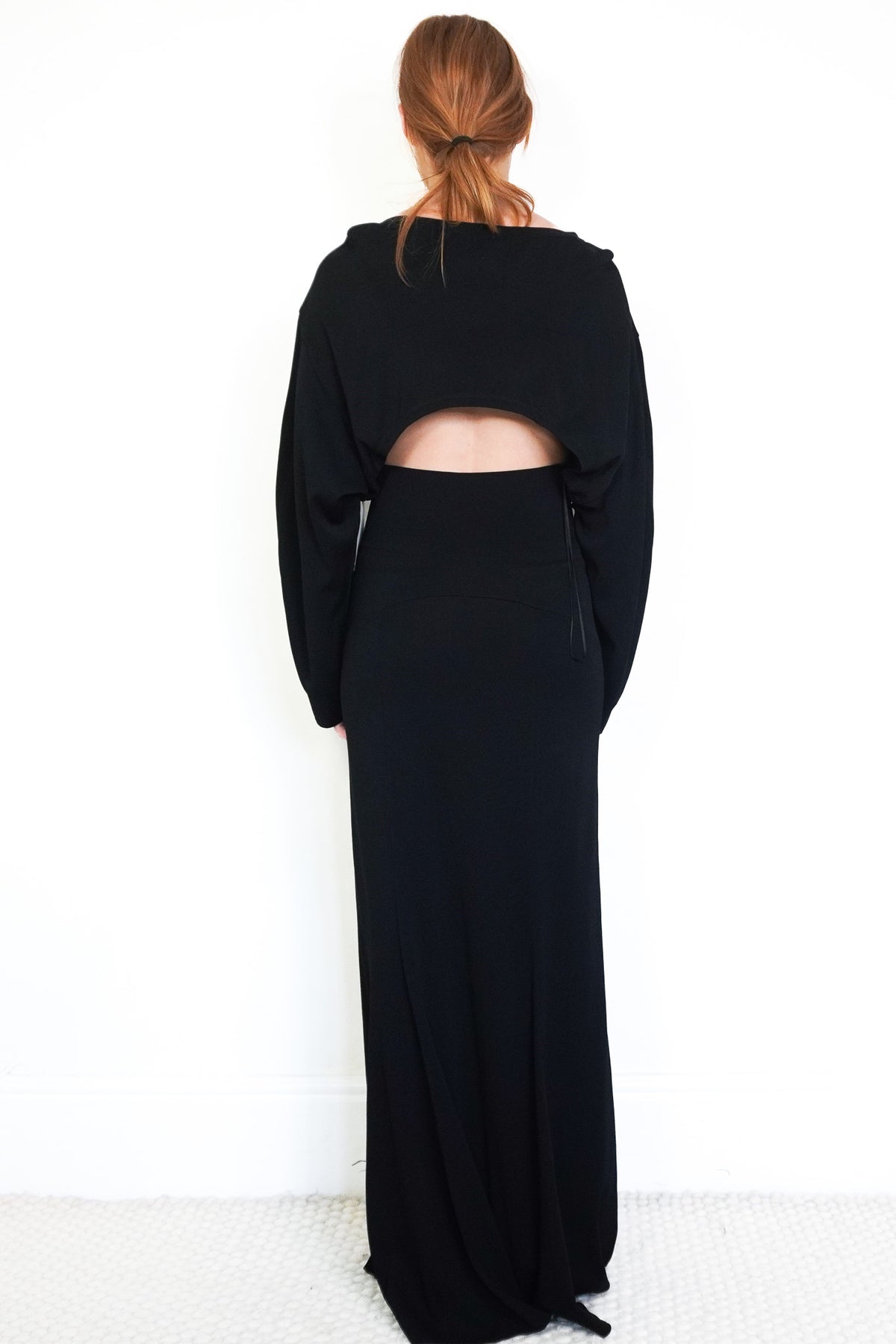Alaïa Black Cut Out Long Sleeve Maxi Dress RRP £3000 | Authentic Preloved - Reloved Again