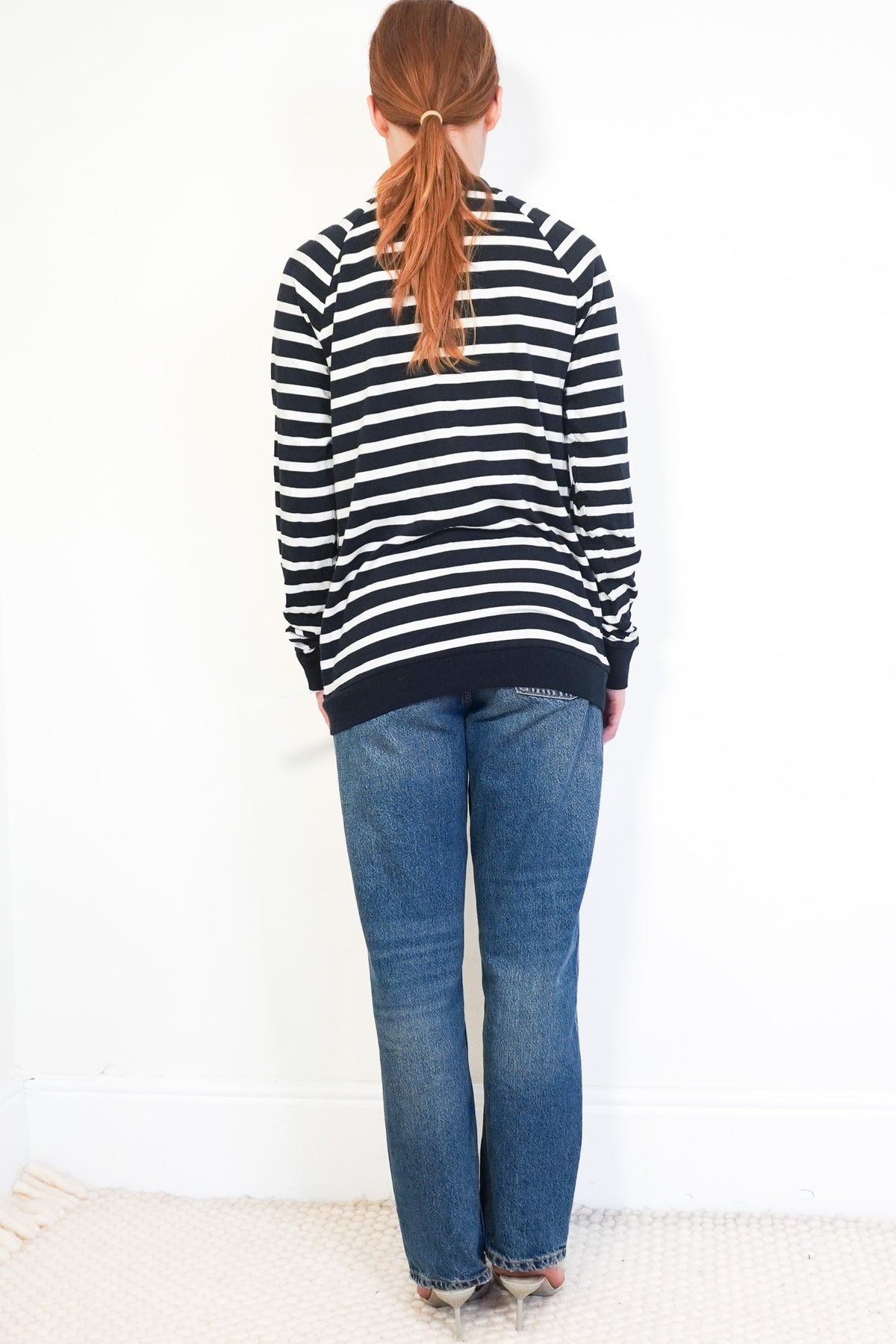 Back: Balmain Breton Logo T-Shirt