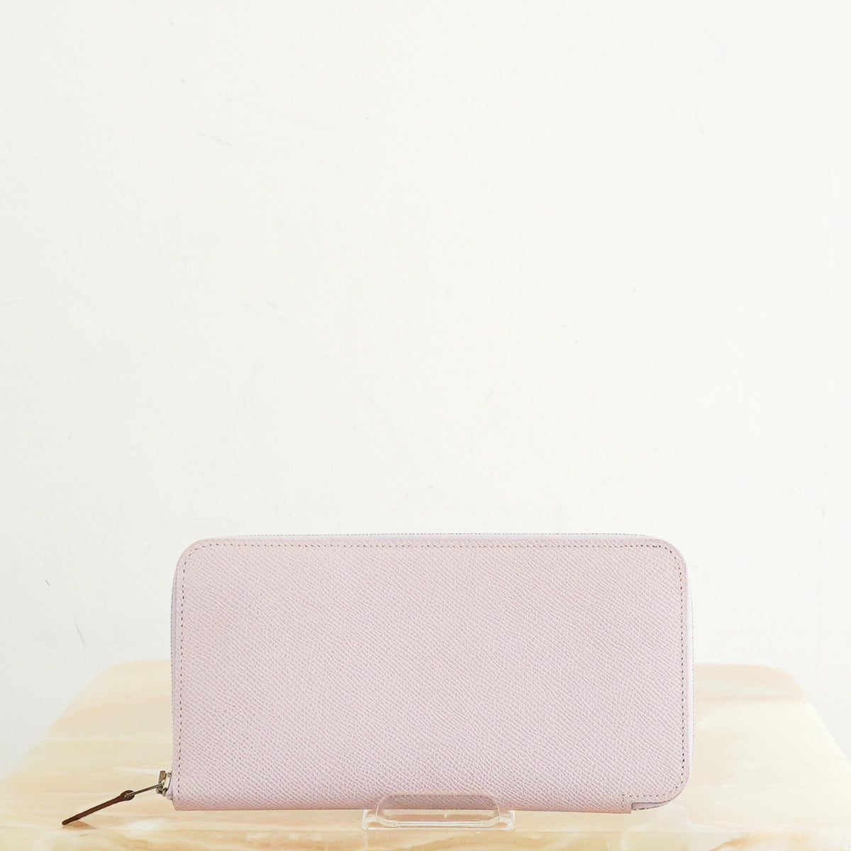 Back: Hermès Silk'In Classique Epsom Leather Wallet