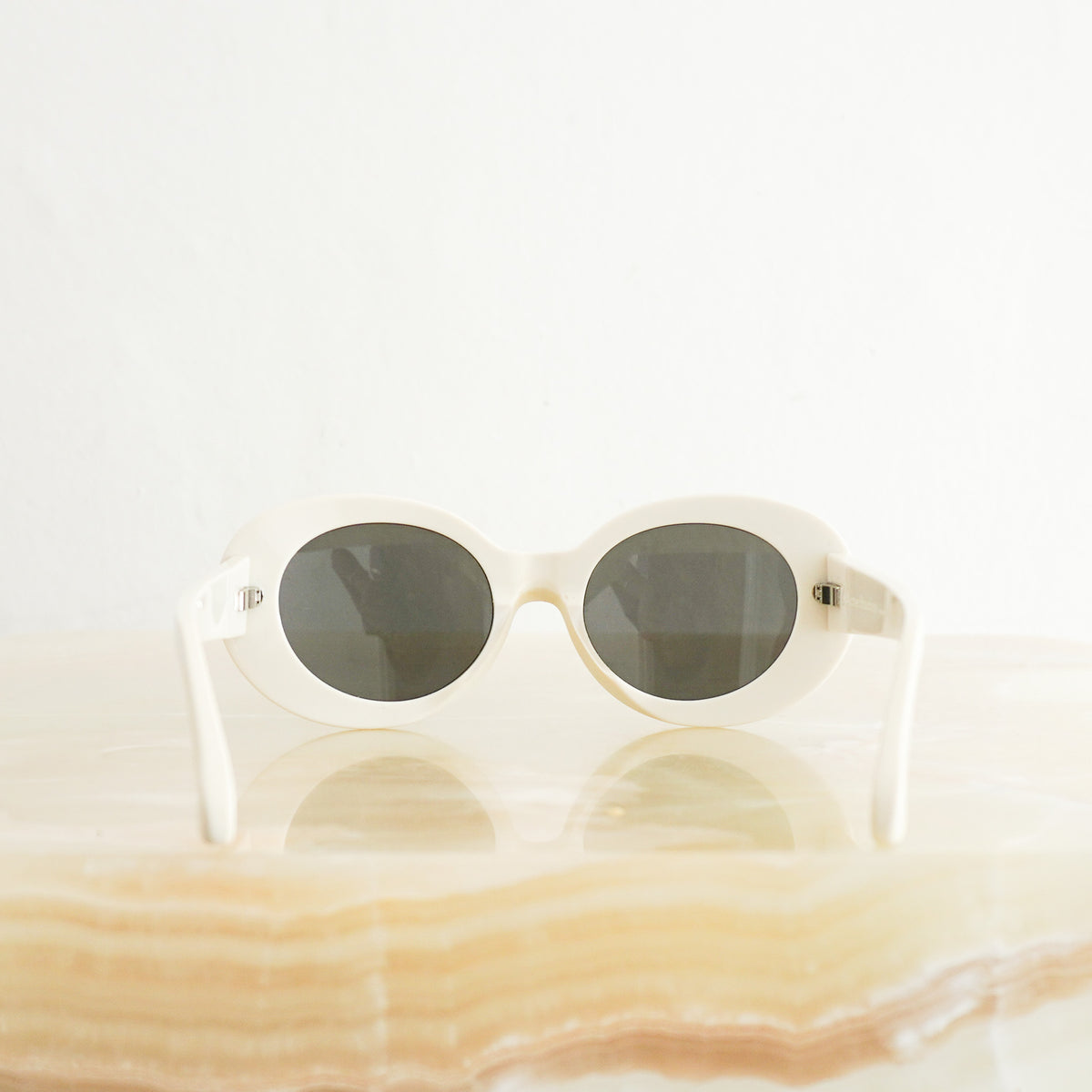 Acne Studios White Round Framed Sunglasses (RRP £270) | Authentic Preloved FINAL SALE - Reloved Again