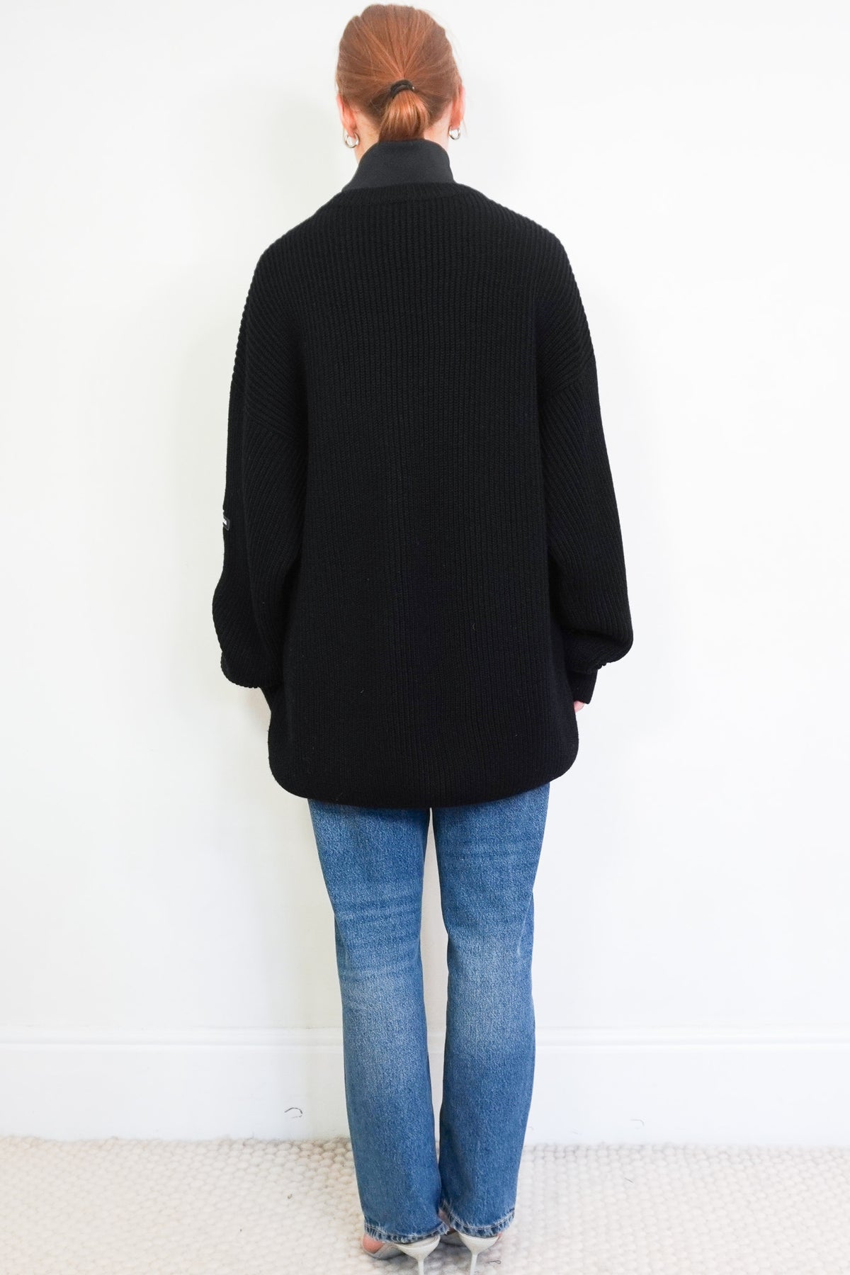 Back Image: Balenciaga Layered V Neck UK M