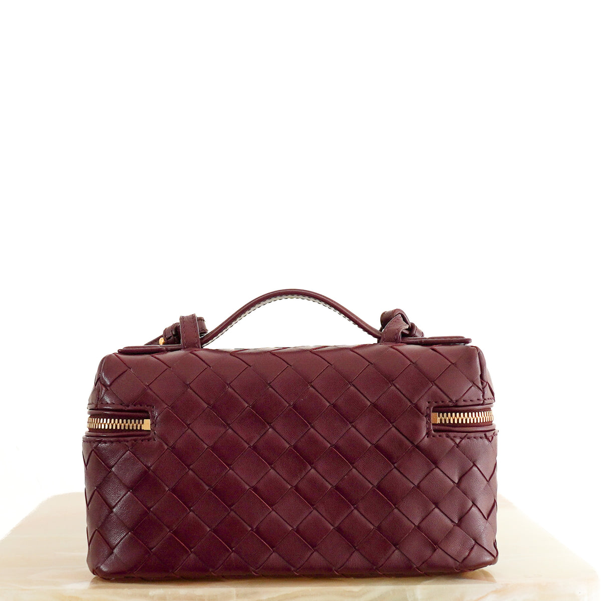 Bottega Veneta Bang Bang Vanity Case in Barolo (RRP £2400) | Authentic Preloved - Reloved Again