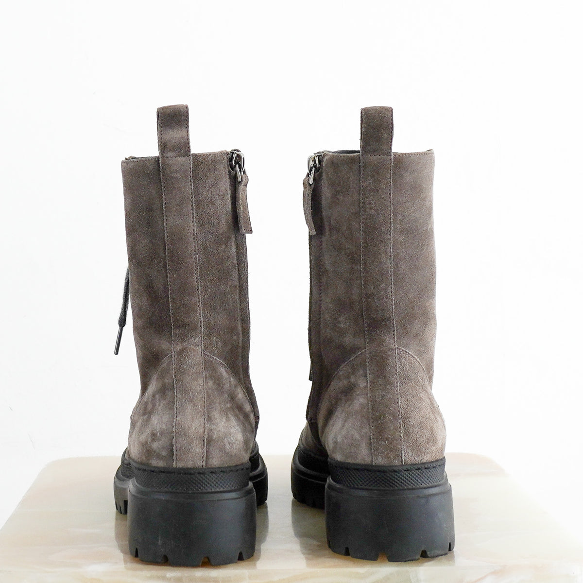 Back Image: Brunello Cucinelli Suede Boots